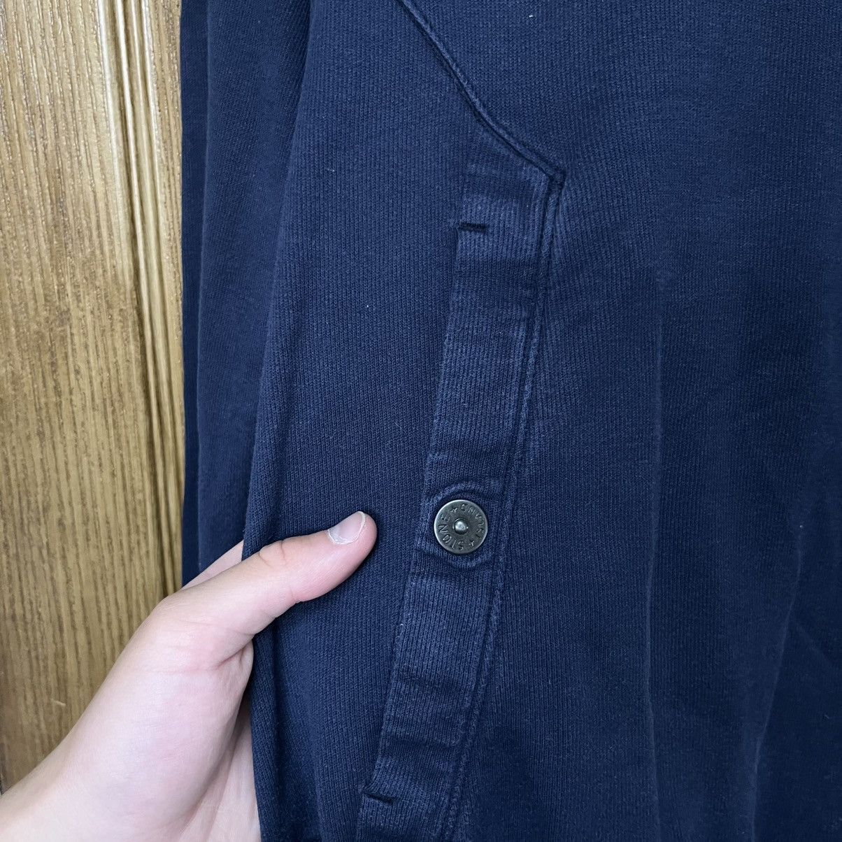 Stone Island Vintage Stone Island Sweatshirt Navy Blue Size US L / EU 52-54 / 3 - 4 Thumbnail