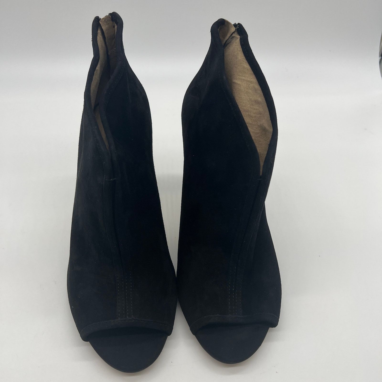 Other G.I.L.I. Peep Toe Zip Back Suede Booties Size 11 M Size US 11 / IT 41 - 6 Thumbnail