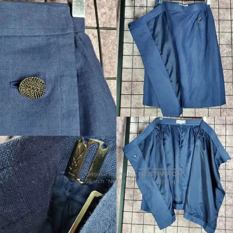 Yves Saint Laurent Yves Saint Laurent Summer Blue Skirt . Size 23" - 3 Thumbnail
