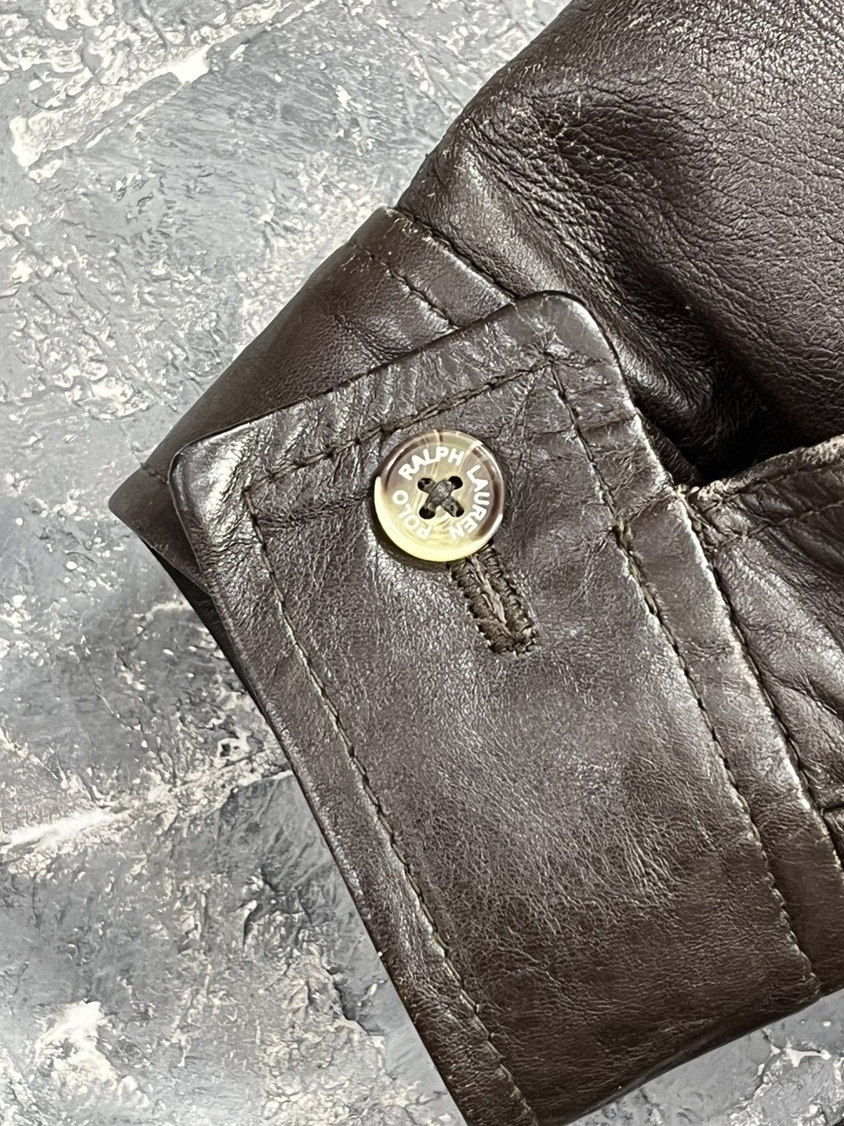 Polo Ralph Lauren Brown Polo Ralph Lauren leather jacket 70s 80s Size US M / EU 48-50 / 2 - 6 Thumbnail