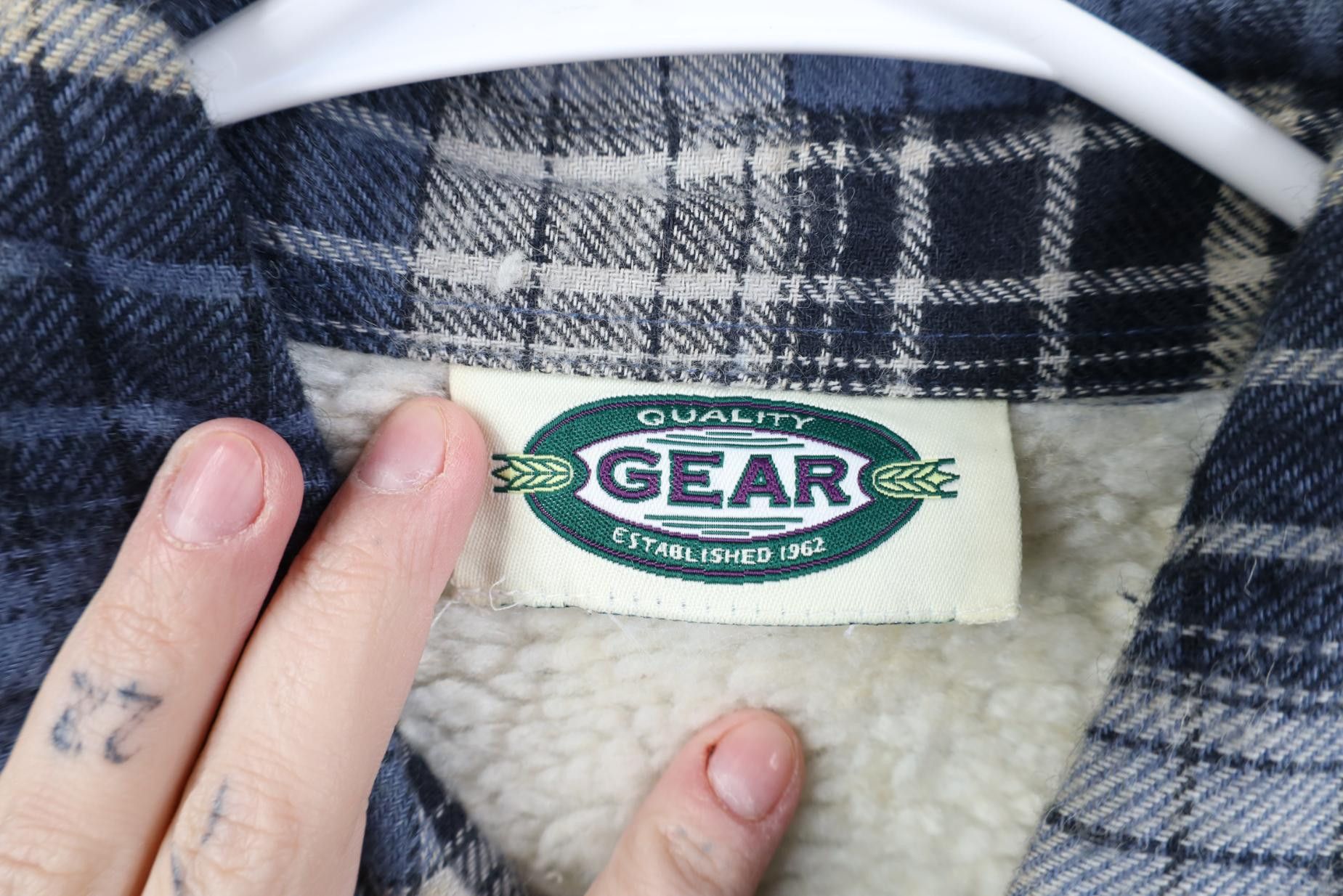 Vintage Vintage 90s Streetwear Fleece Lined Flannel Shirt Jacket Jac Size US XXL / EU 58 / 5 - 8 Thumbnail