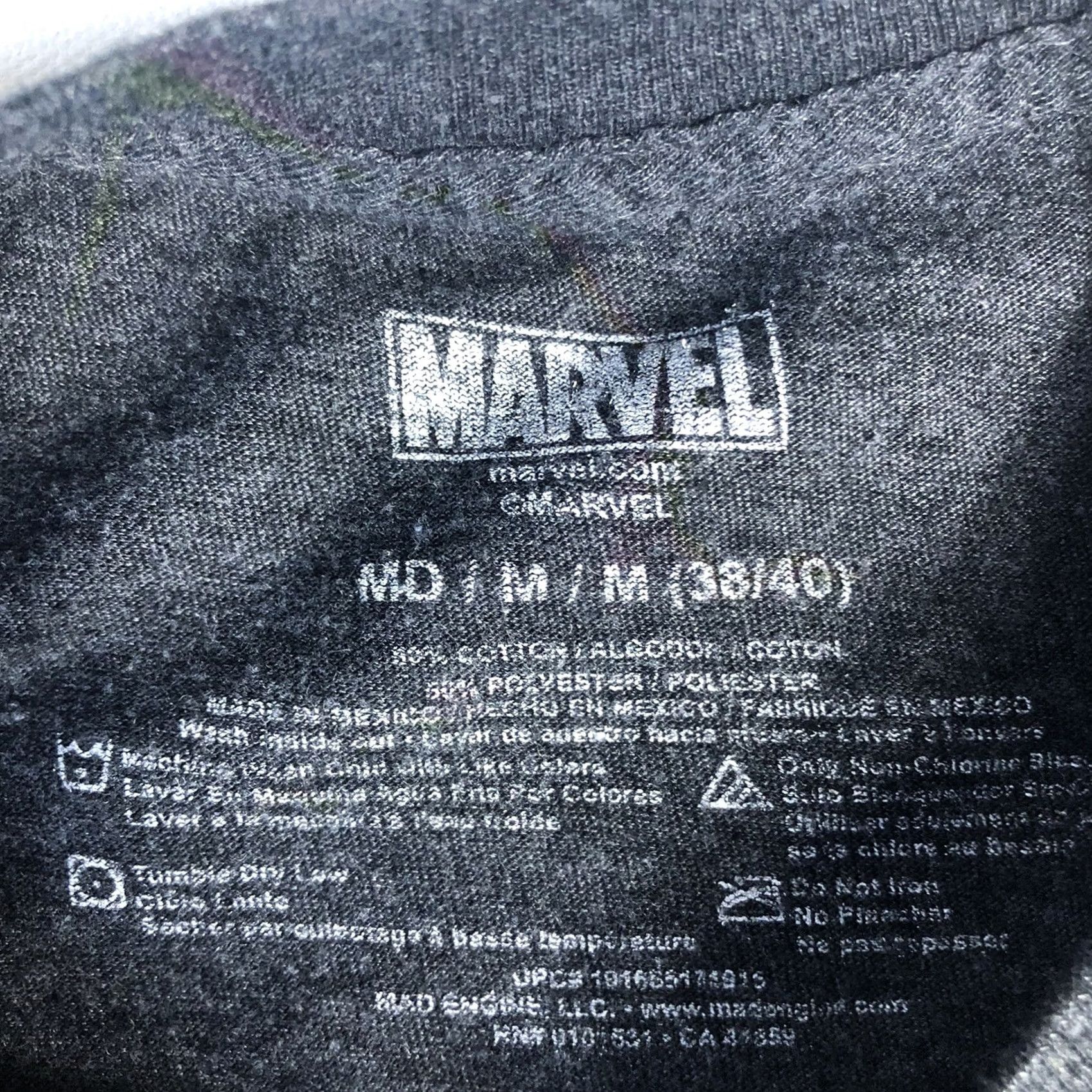 Vintage Marvel T-Shirt Men Medium Gray Iron Man Captain America Graphic Tee Graphic T-Shirt 100% Cotton Short Sleeve Size US M / EU 48-50 / 2 - 3 Thumbnail