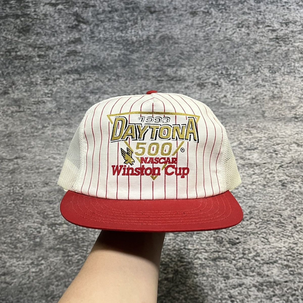 NASCAR Vintage 1993 Daytona Beach Winston Cup Trucker Hat Snapback Size ONE SIZE - 1 Thumbnail