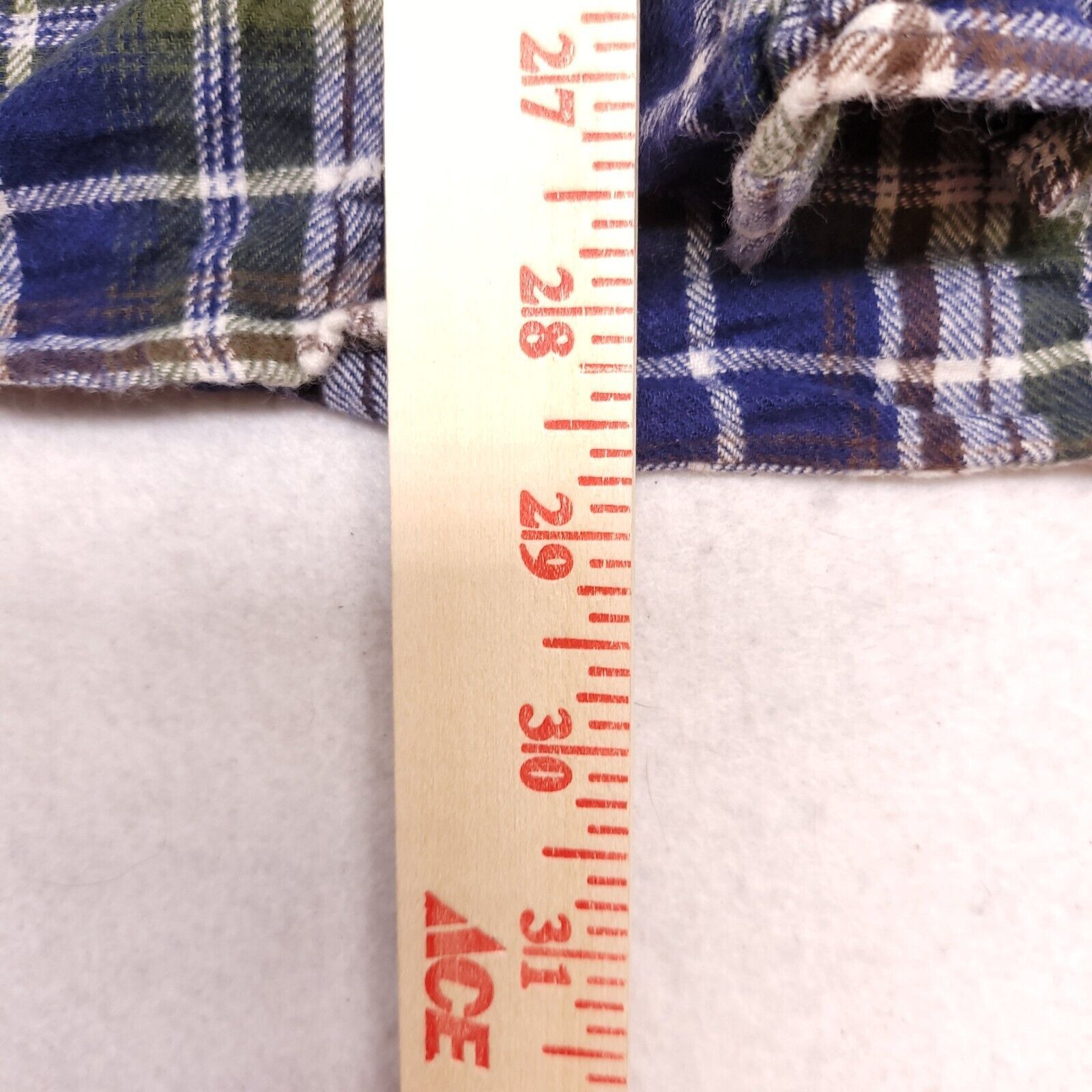 Croft & Barrow Croft & Barrow Madras Flannel Shirt Mens Size Medium M Blue Size US M / EU 48-50 / 2 - 7 Thumbnail
