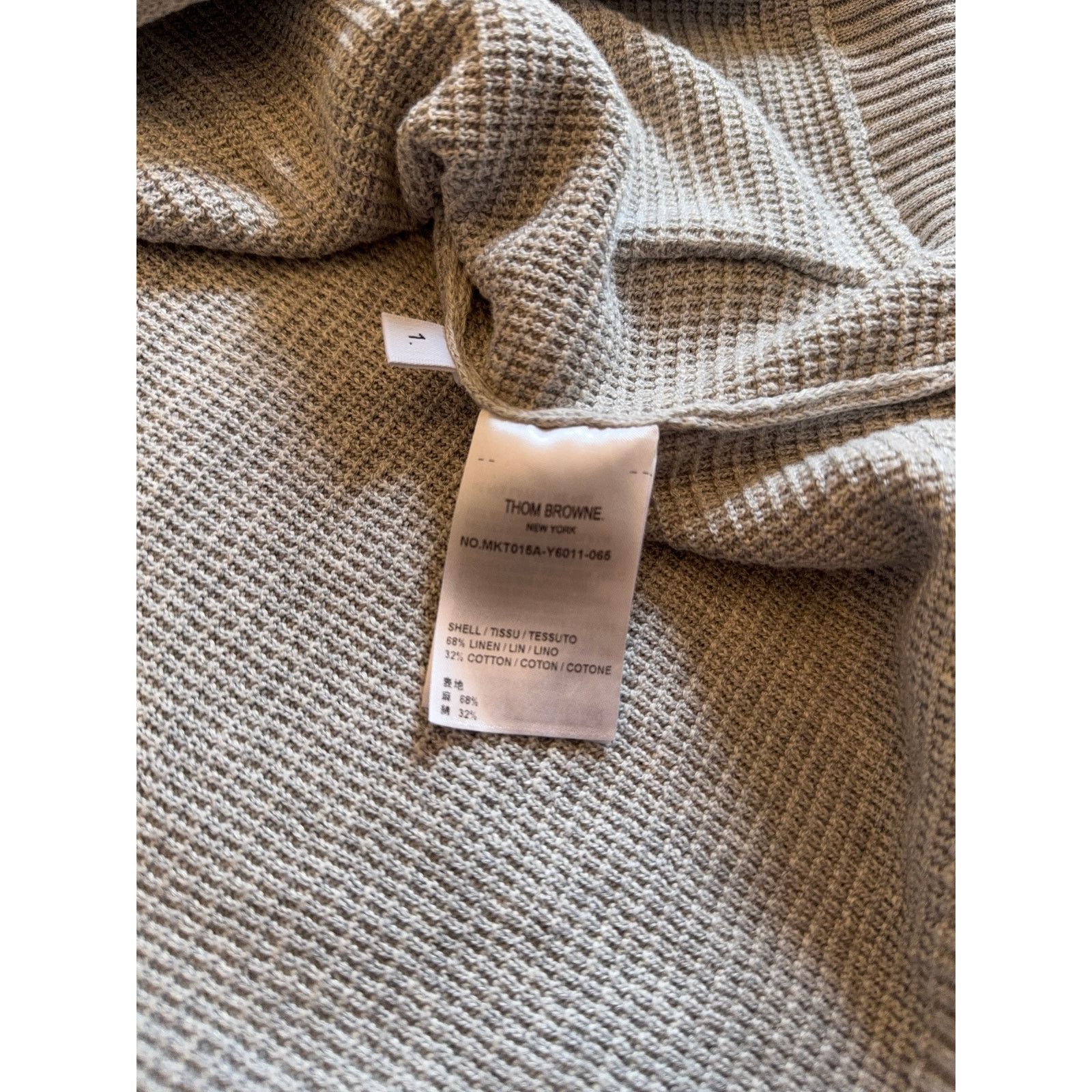 Thom Browne $1,850 Thom Browne Linen Cotton 4-Bar Relaxed Fit Zip hoodie Size US S / EU 44-46 / 1 - 6 Thumbnail