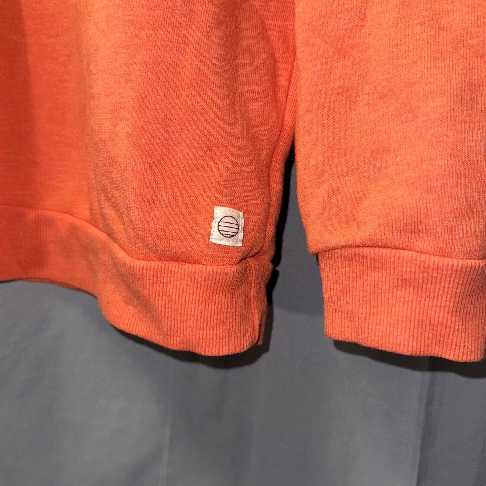 Marine Layer Marine Layer Redis Sweatshirt Mens XL Orange Crewneck Pullover Soft Graphic Print Knit Cotton Blend Raglan Sleeve Lightweight Tagless All Seasons Size US XL / EU 56 / 4 - 5 Thumbnail