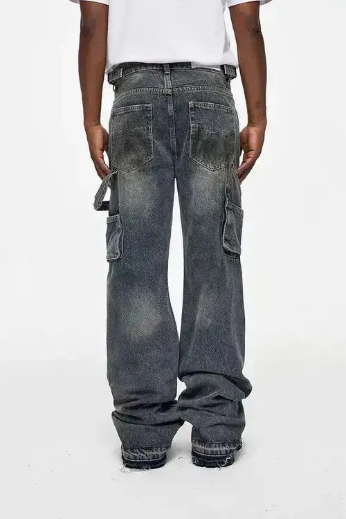 Japanese Brand Vintage distressed washed micro-flare jeans Size US 32 / EU 48 - 6 Thumbnail