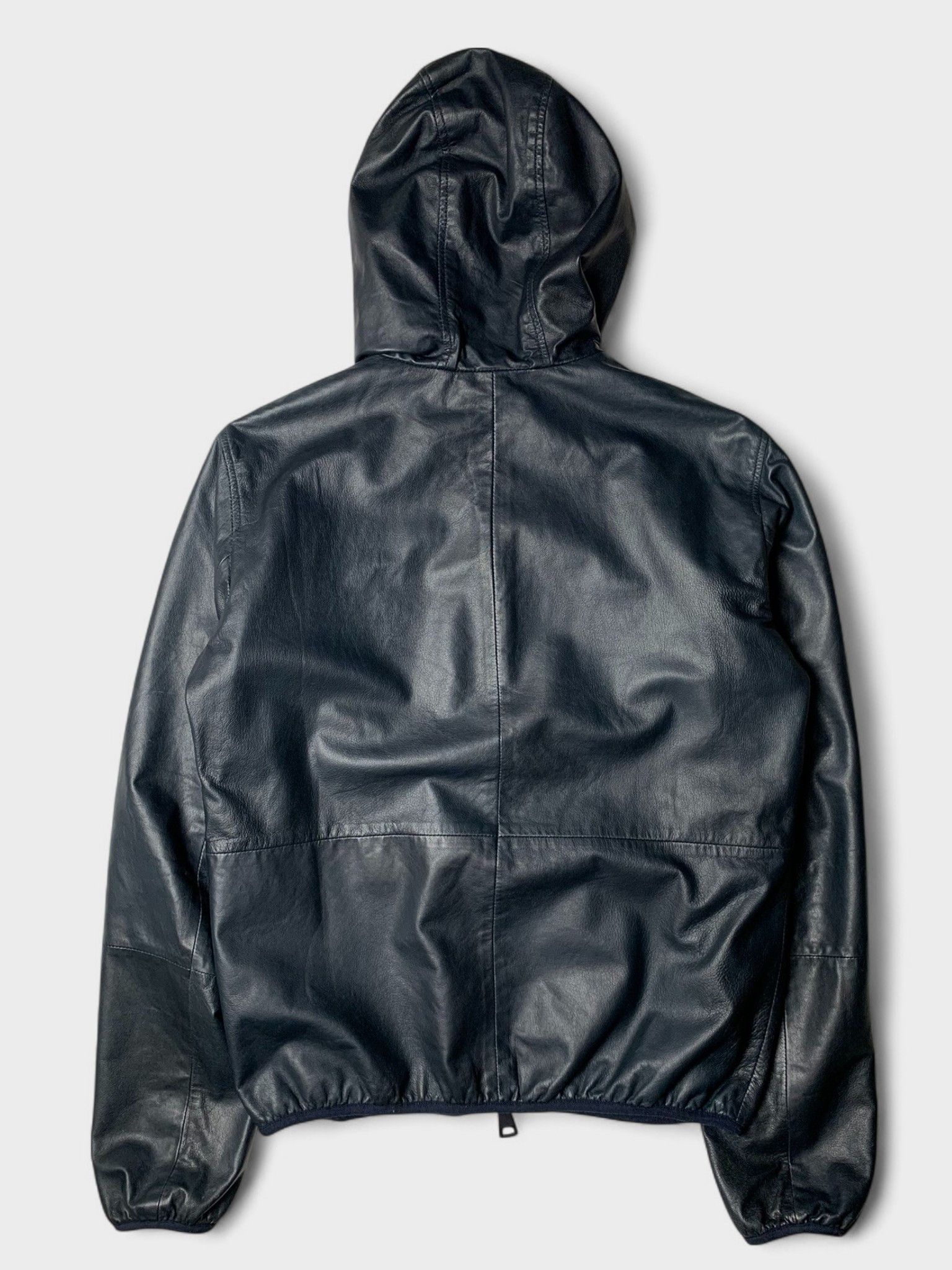 Emporio Armani Emporio Armani sheep leather hooded jacket Size US M / EU 48-50 / 2 - 2 Thumbnail