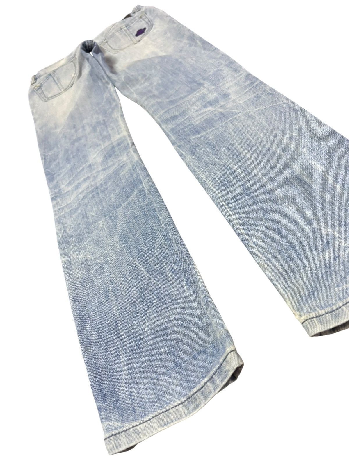 Diesel Vtg Diesel Strike Faded Blue Wash Distressed Jeans Size 26" / US 2 / IT 38 - 6 Thumbnail
