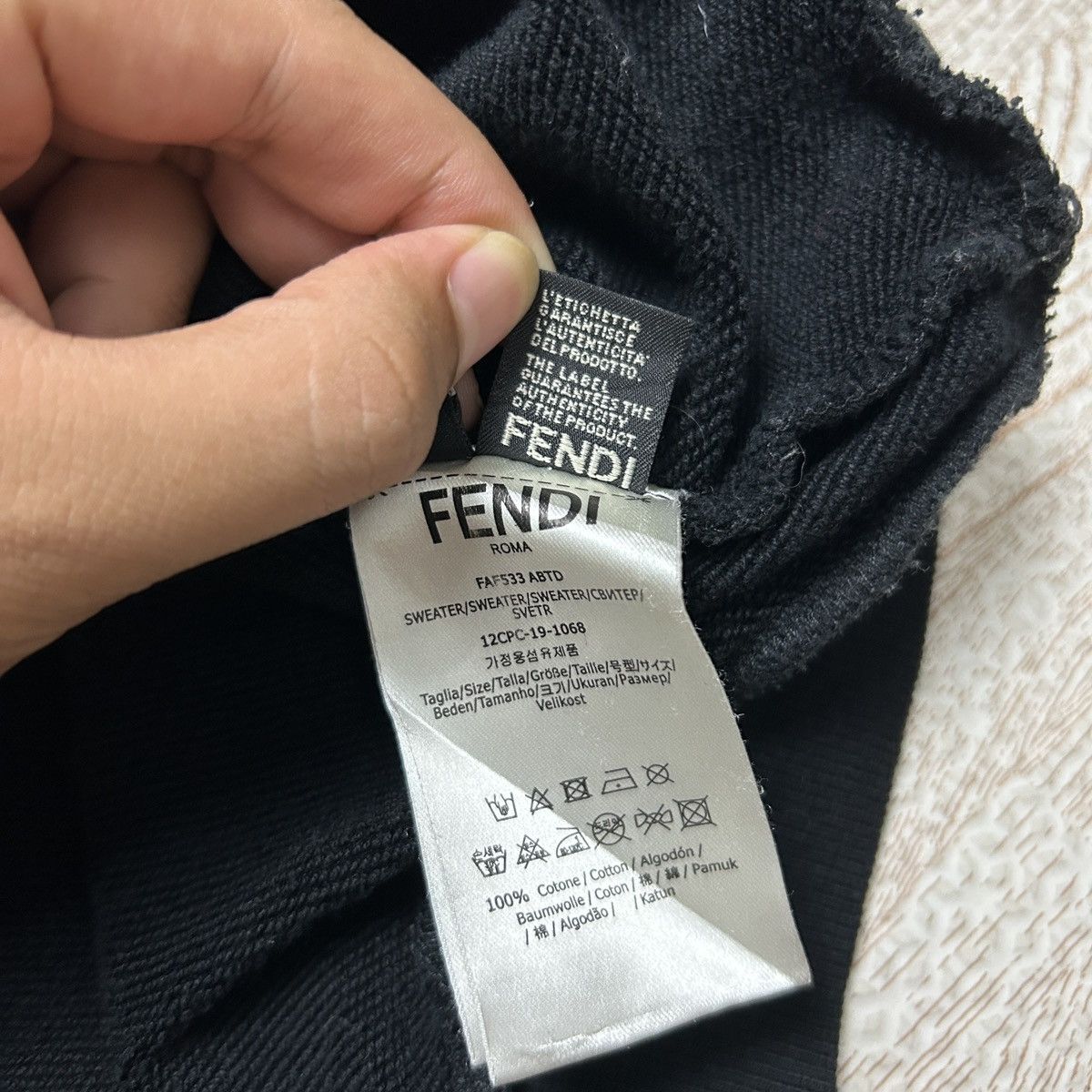 Fendi FENDI Big Logo Sweatshirt 2021 AW Size US M / EU 48-50 / 2 - 15 Thumbnail