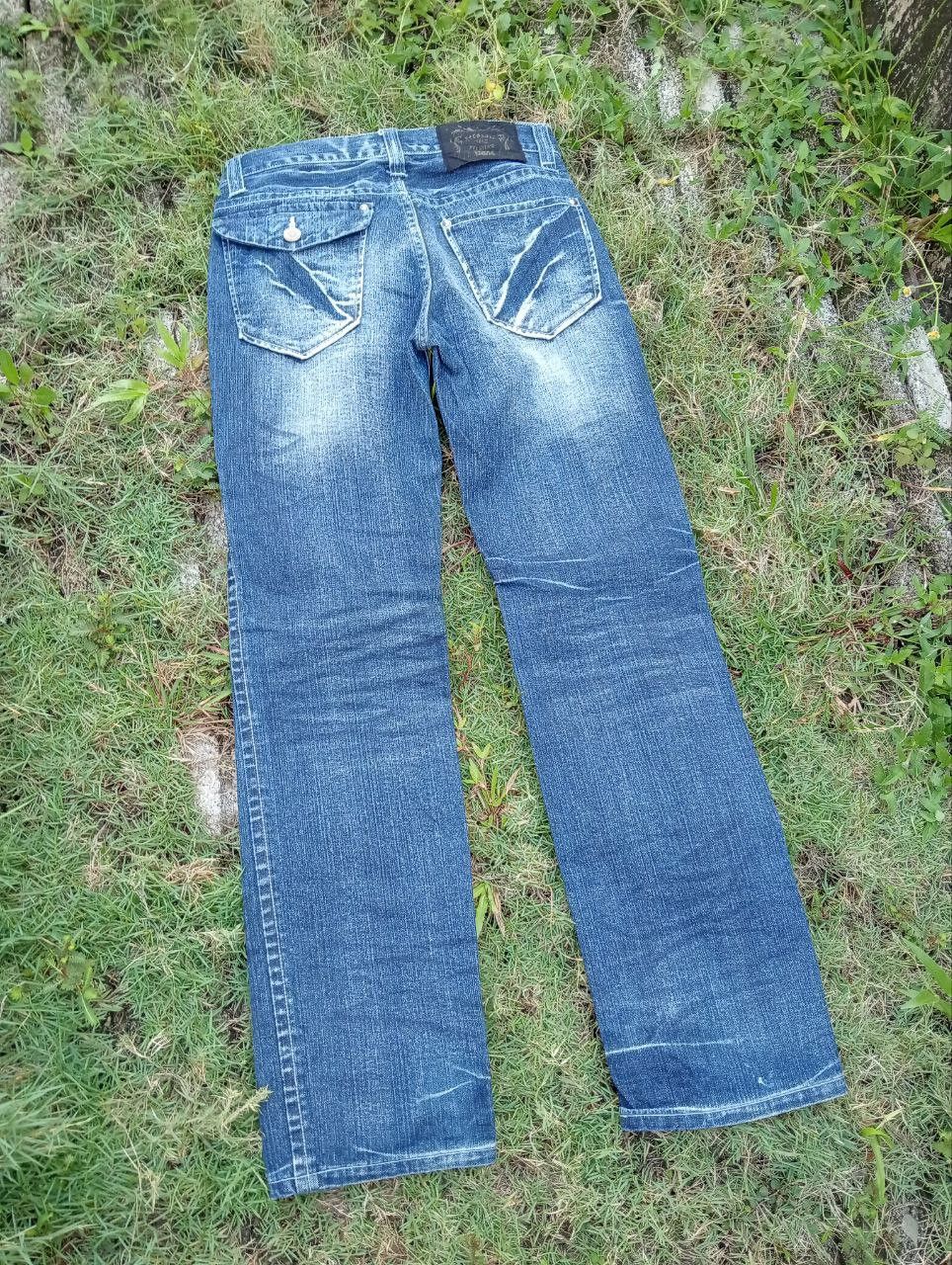 Japanese Brand JAPANESE ZEROSAIL DISTRESSED LOOK BLUE JEANS Size US 32 / EU 48 - 10 Thumbnail