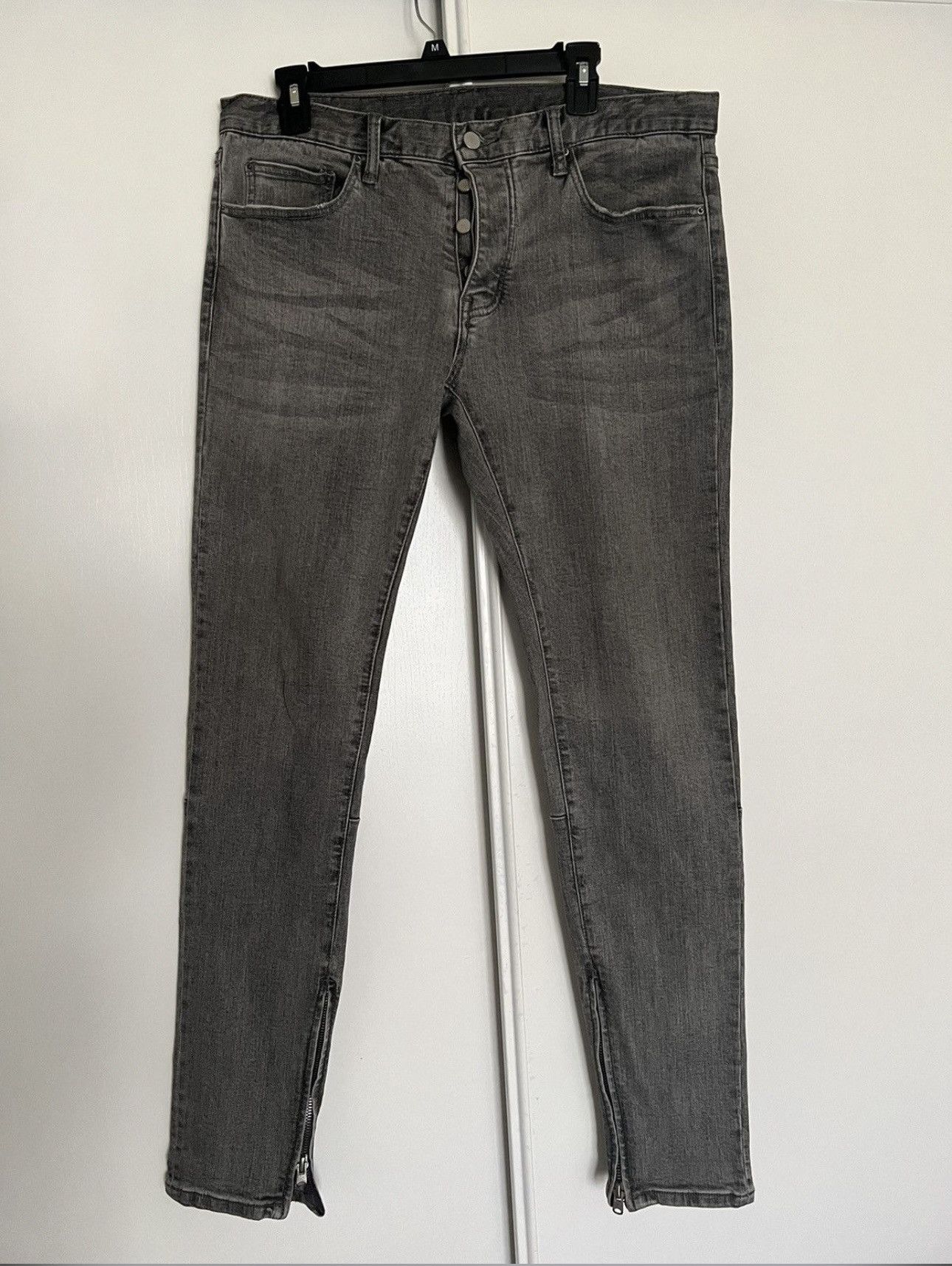 MNML MNML M56 GREY STRETCH PANTS Size US 34 / EU 50 - 1 Thumbnail