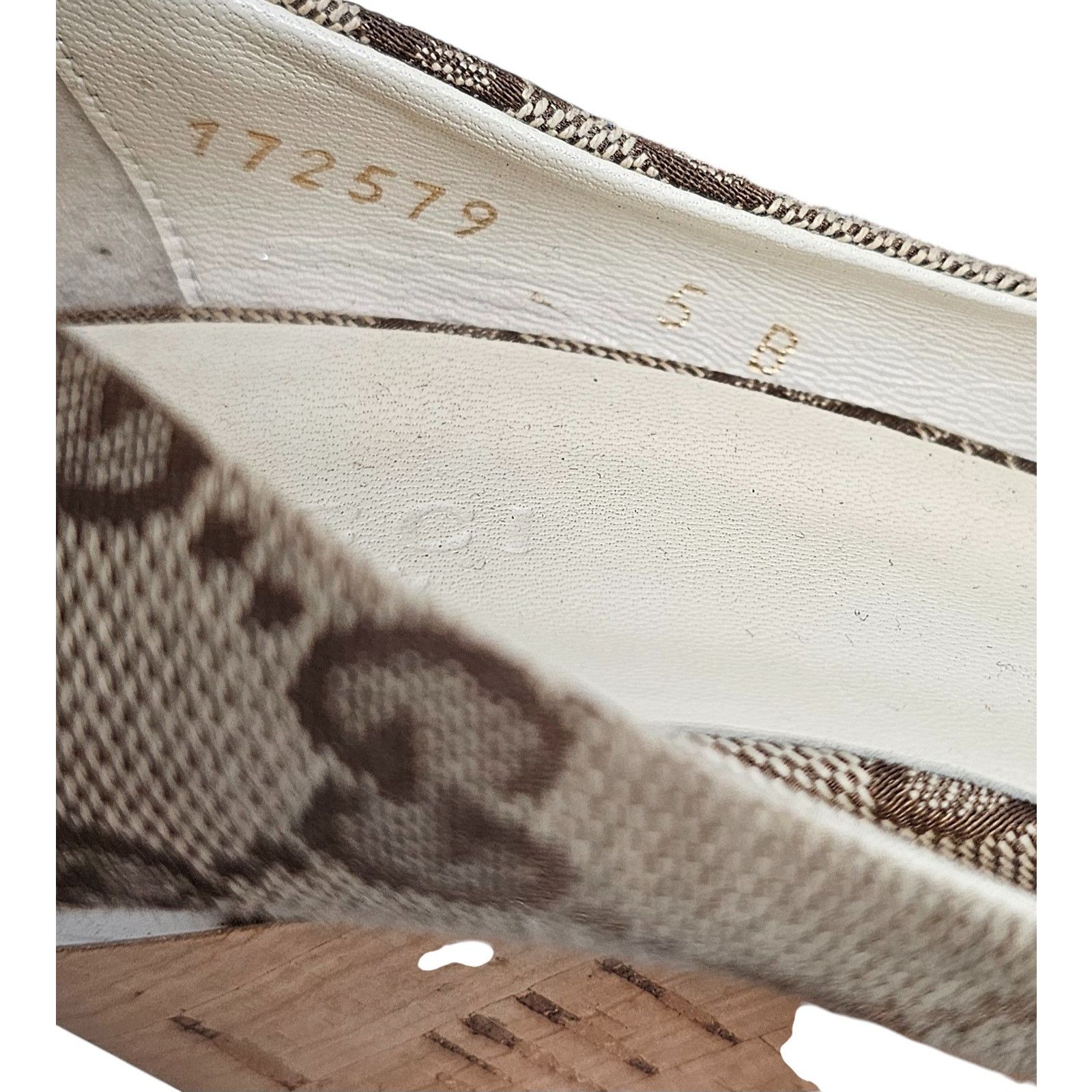 Gucci Gucci GG canvas peep-toe Cyprus cork wedge Size 5B Size US 5 / IT 35 - 8 Thumbnail