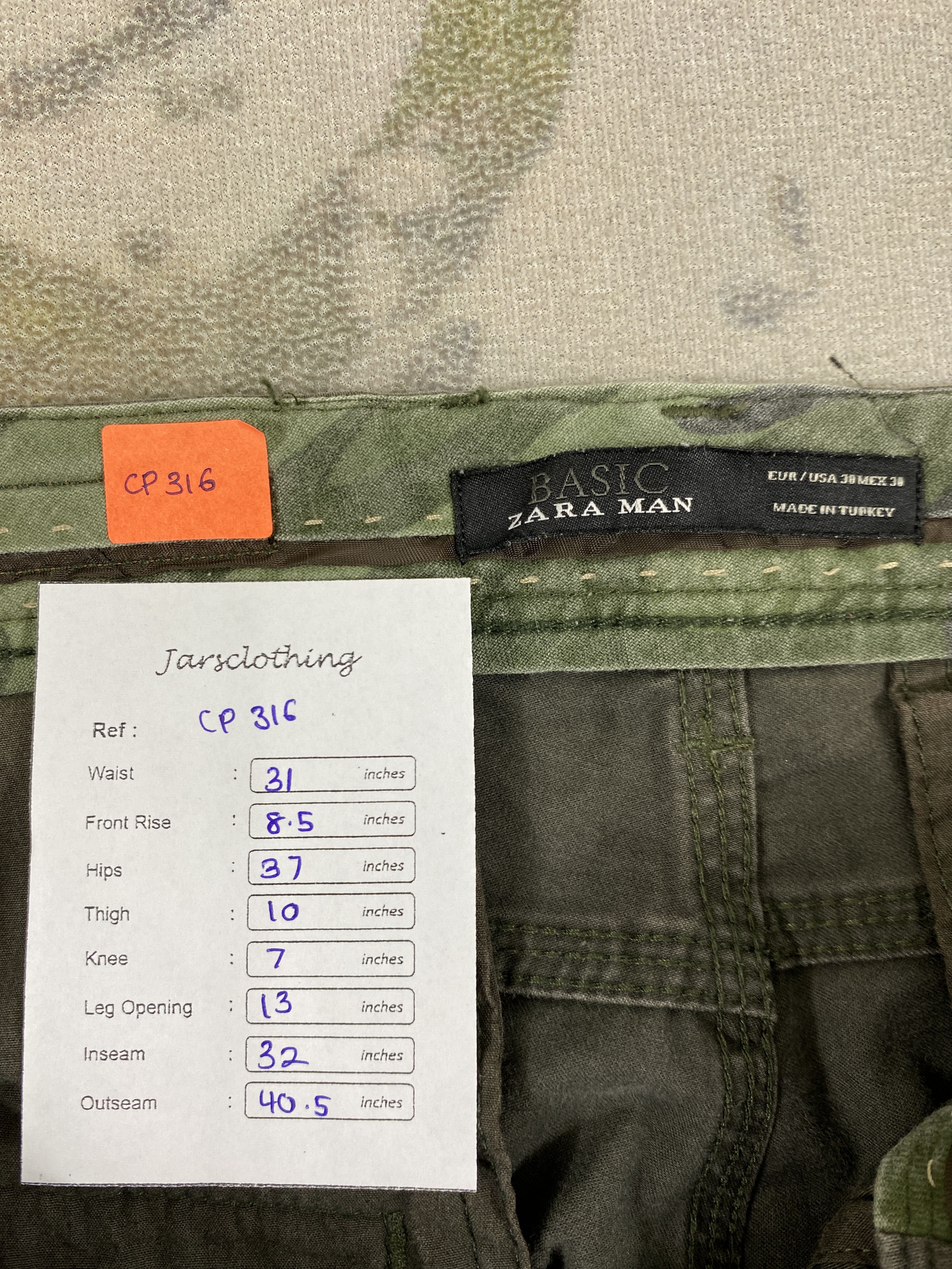 Japanese Brand Zara Man Multipockets Cargo Pants -CP316 Size US 31 - 8 Thumbnail