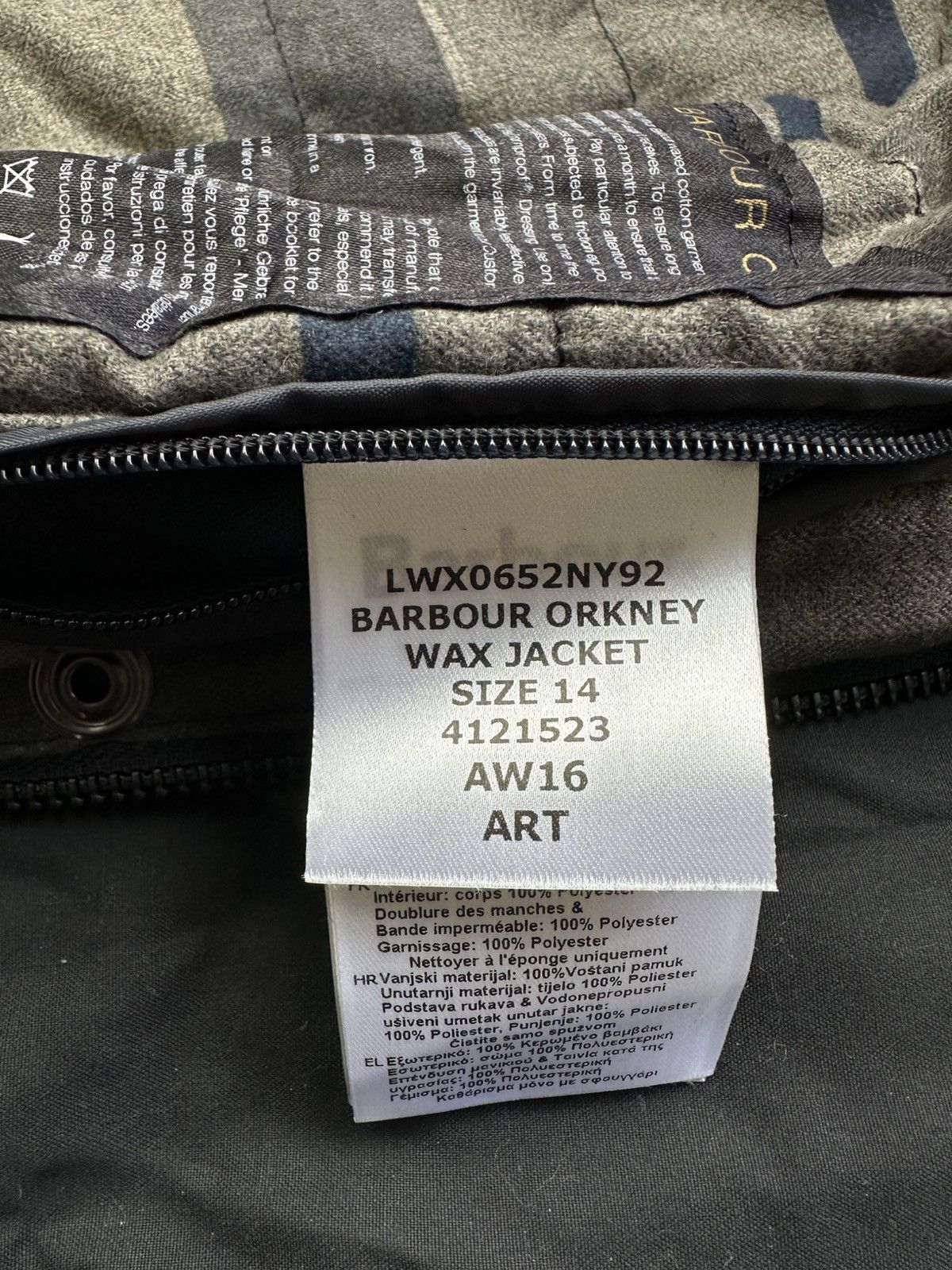 Barbour Barbour Orkney Waxed Jacket Hooded Womens Size L / US 10 / IT 46 - 16 Thumbnail