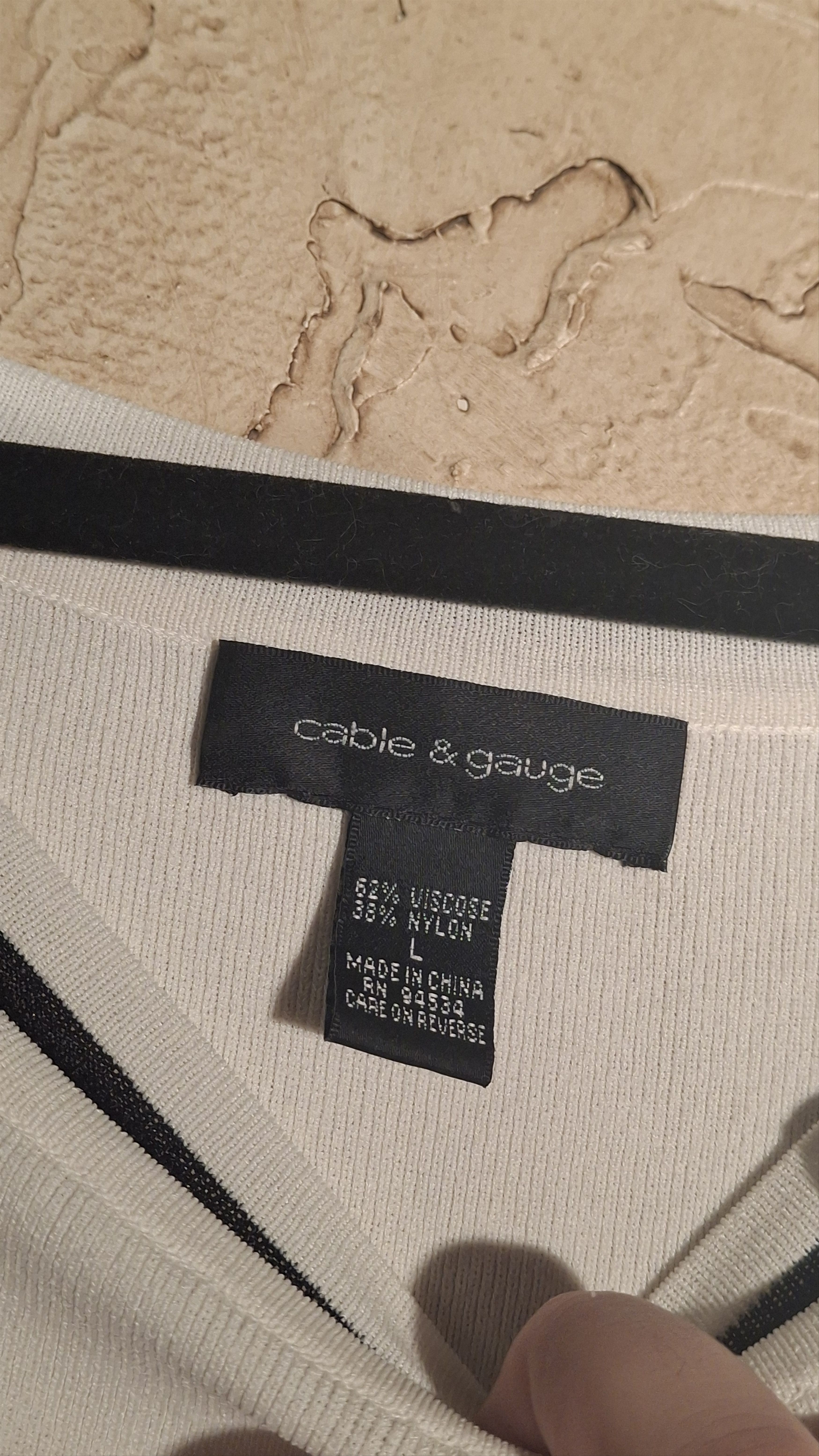 Other cable and gauge knit top with cute bow Size L / US 10 / IT 46 - 3 Thumbnail