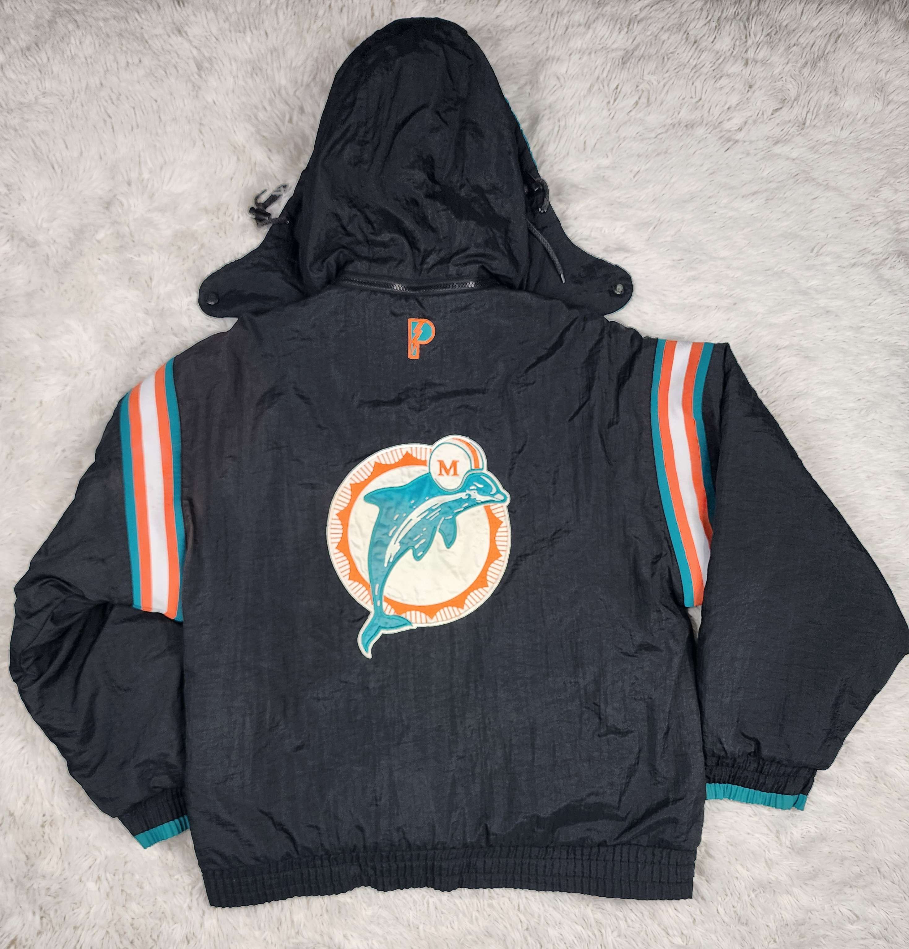 NFL Vintage Pro Player NFL Miami Dolphins windbreaker jacket Size US M / EU 48-50 / 2 - 9 Thumbnail