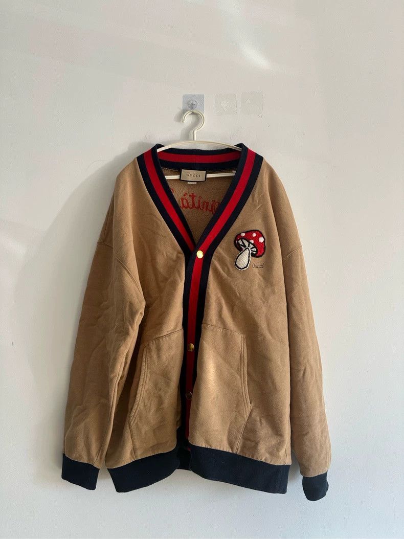 Gucci Gucci Mushroom embroidered cardigan jacket 2502-Nextarrow Size US L / EU 52-54 / 3 - 1 Thumbnail