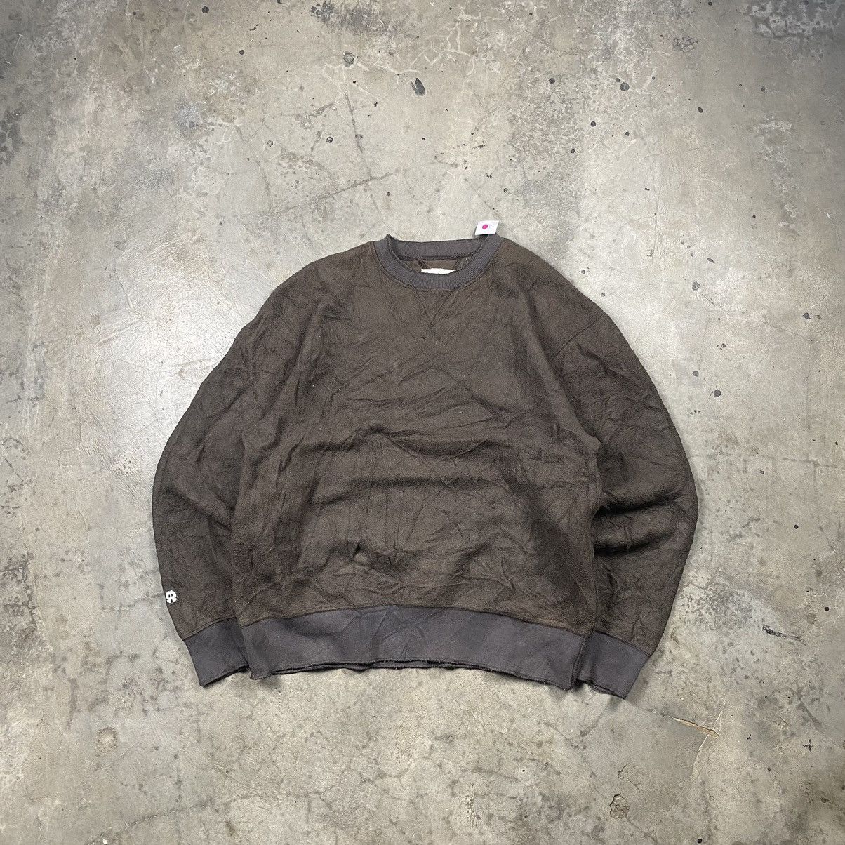 Japanese Brand × Vintage y2k Public Voice Japan Blank Fleece Army Crewneck Size US L / EU 52-54 / 3 - 1 Thumbnail