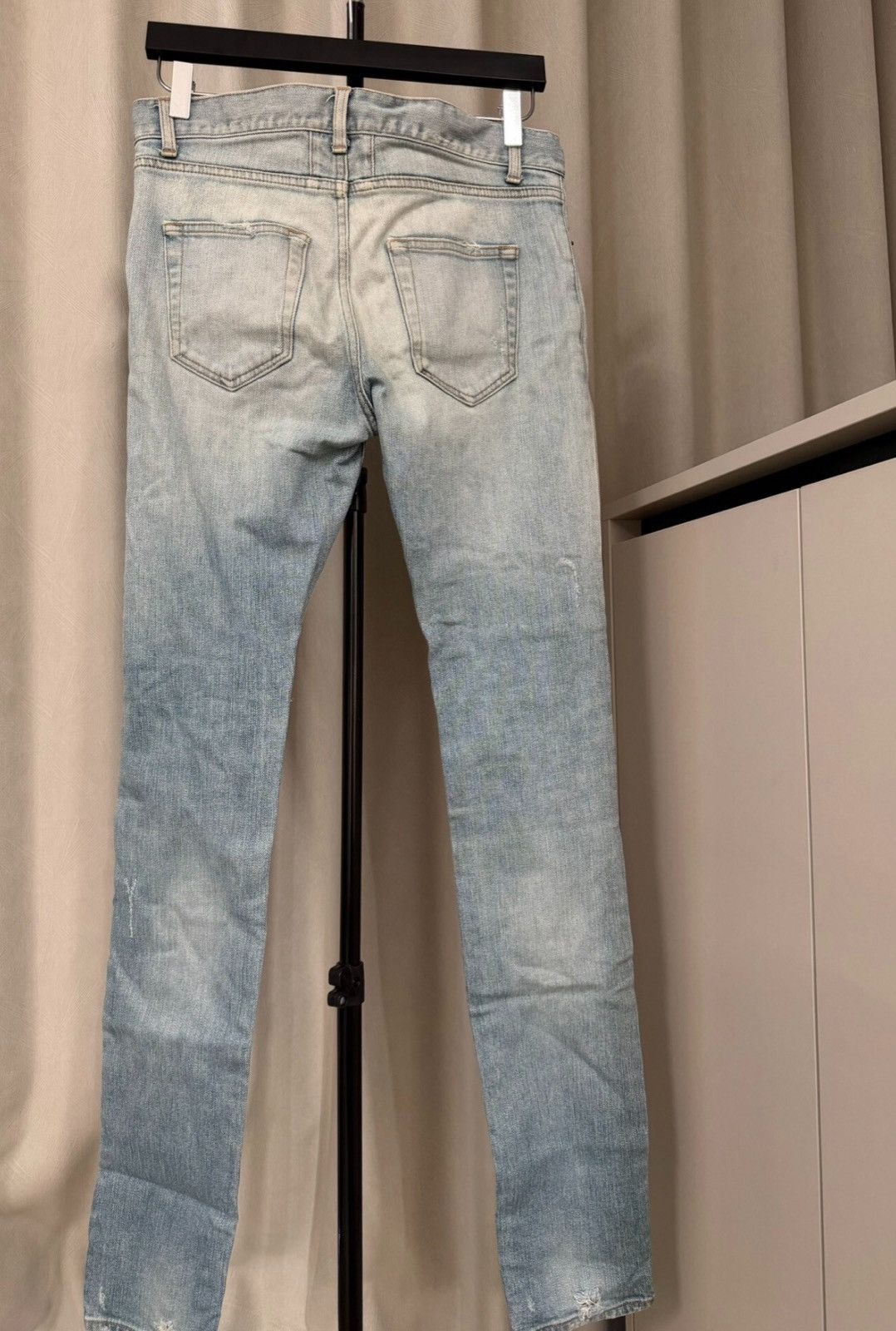Saint Laurent Paris Saint Laurent SLP 16FW D02 Heavy Destroyed Blue Jeans Size US 29 - 2 Thumbnail