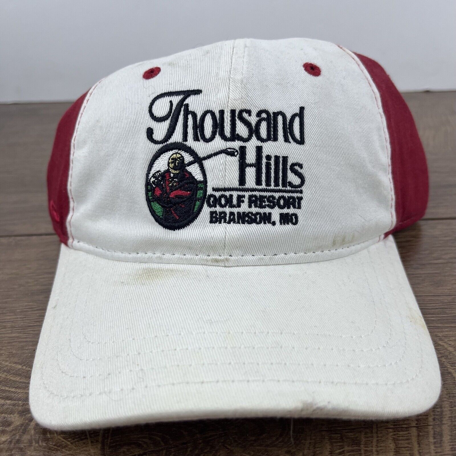 Other Thousand Hills Golf Resort Hat White Adjustable Hat White Br Size ONE SIZE - 3 Thumbnail
