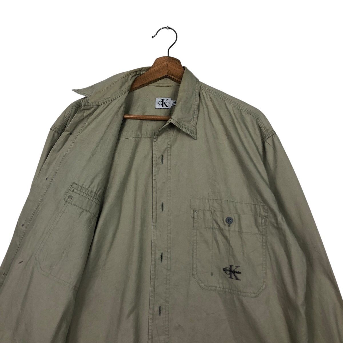 Calvin Klein × Japanese Brand 📌Vintage Chore Work Shirt Jacket Calvin Klein Jeans Size US M / EU 48-50 / 2 - 13 Thumbnail