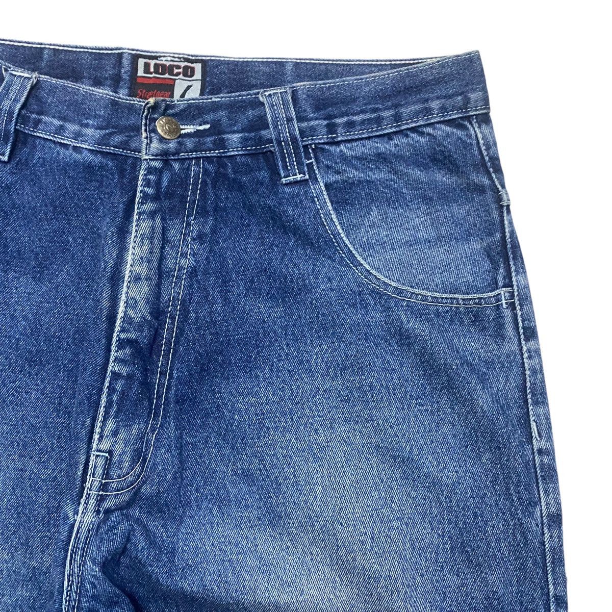 Vintage Vintage Y2K LOCO STREETGEAR Denim Baggy Pants Size US 35 - 5 Thumbnail