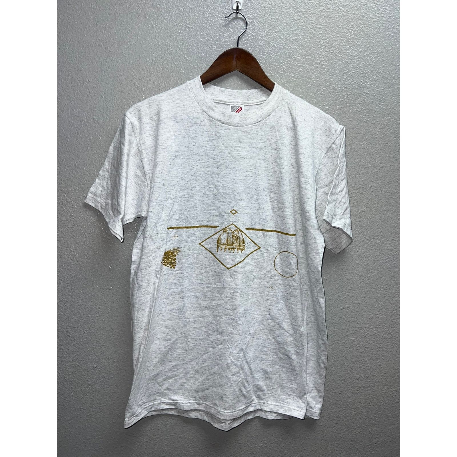 Jerzees Vintage Observatory Shirt Telescope Gray Tee 90s Medium Size US M / EU 48-50 / 2 - 1 Thumbnail