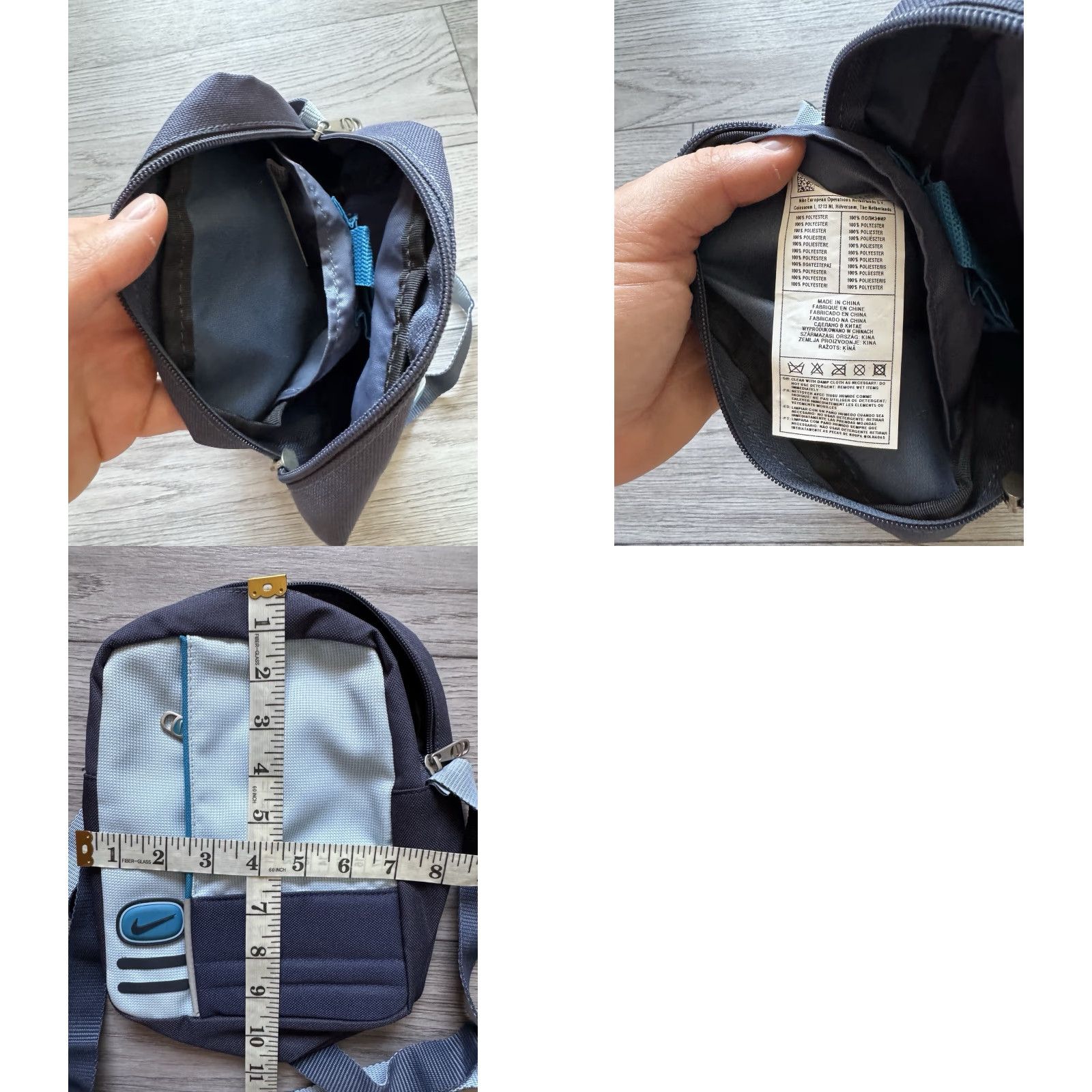 Nike VINTAGE Nike 2000'S SHOULDER BAG Crossbody OS Unisex Adults Blue Polyester 2000 NIKE 2000 Size ONE SIZE - 8 Thumbnail