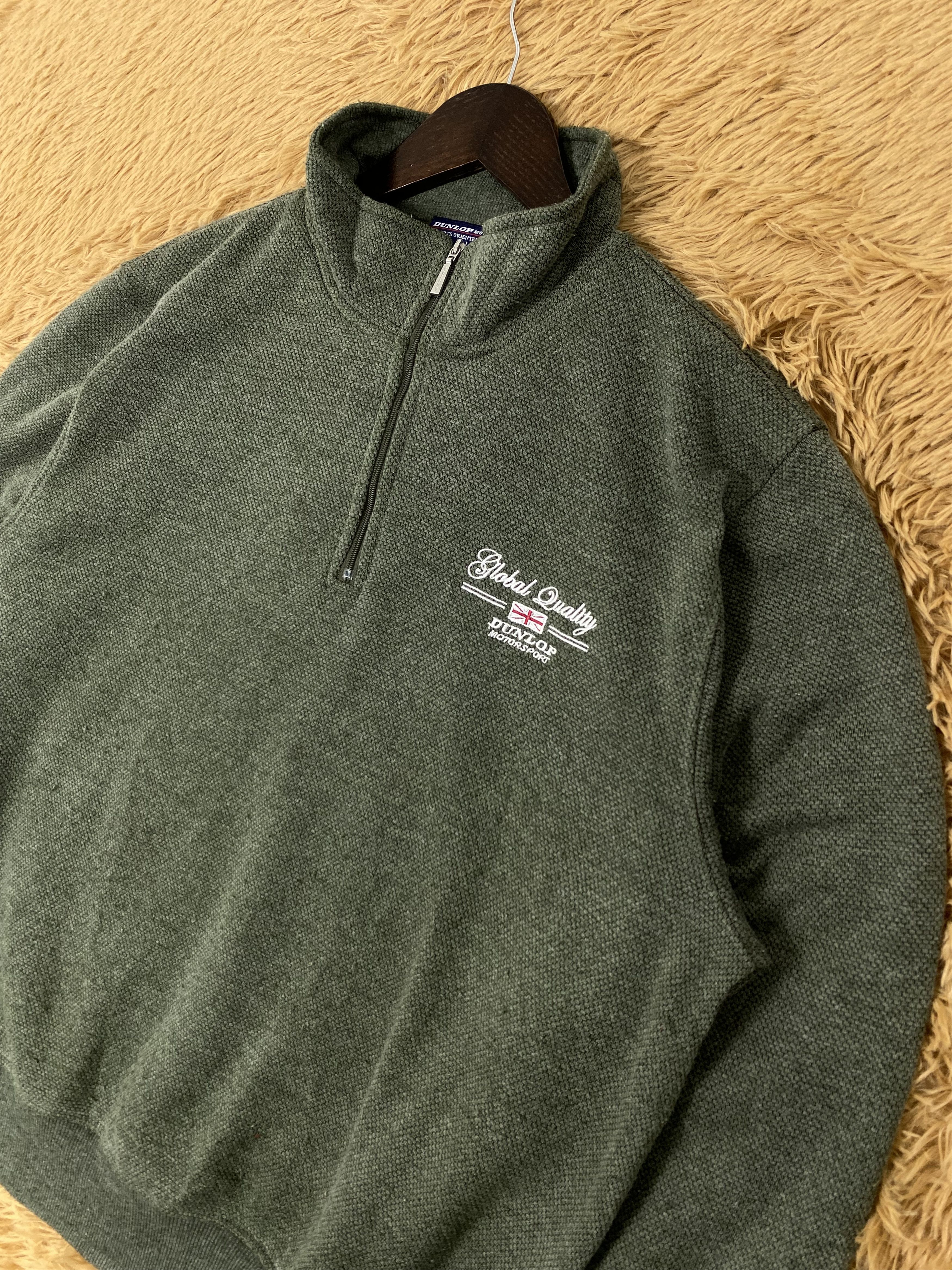 Dunlop Vintage Dunlop Half Zipper Sweatshirts PS0103 Size US M / EU 48-50 / 2 - 2 Thumbnail