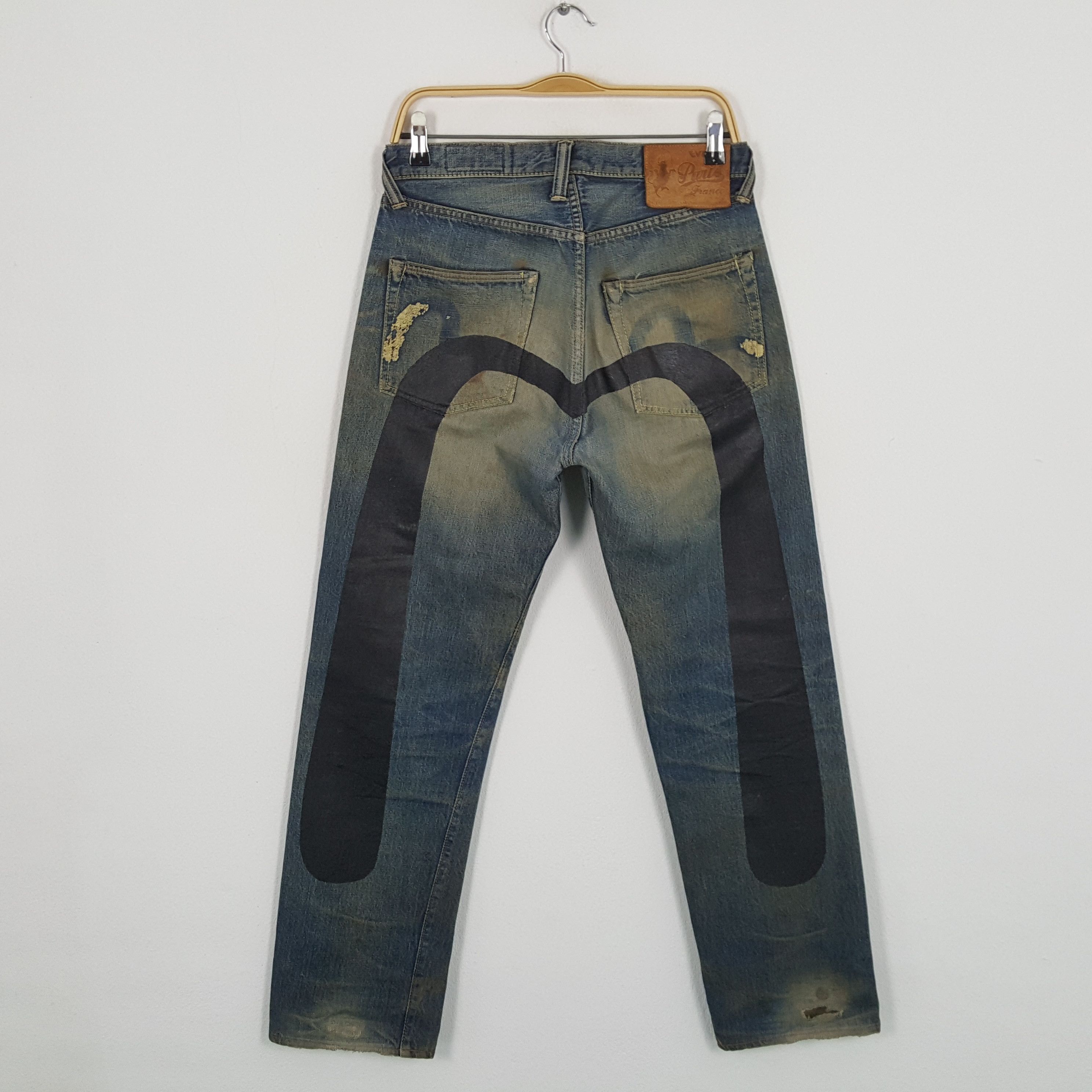 Evisu × Japanese Brand × Vintage Vintage EVISU Japanese Brand Daicock Custom Distressed Jeans Size US 30 / EU 46 - 1 Thumbnail