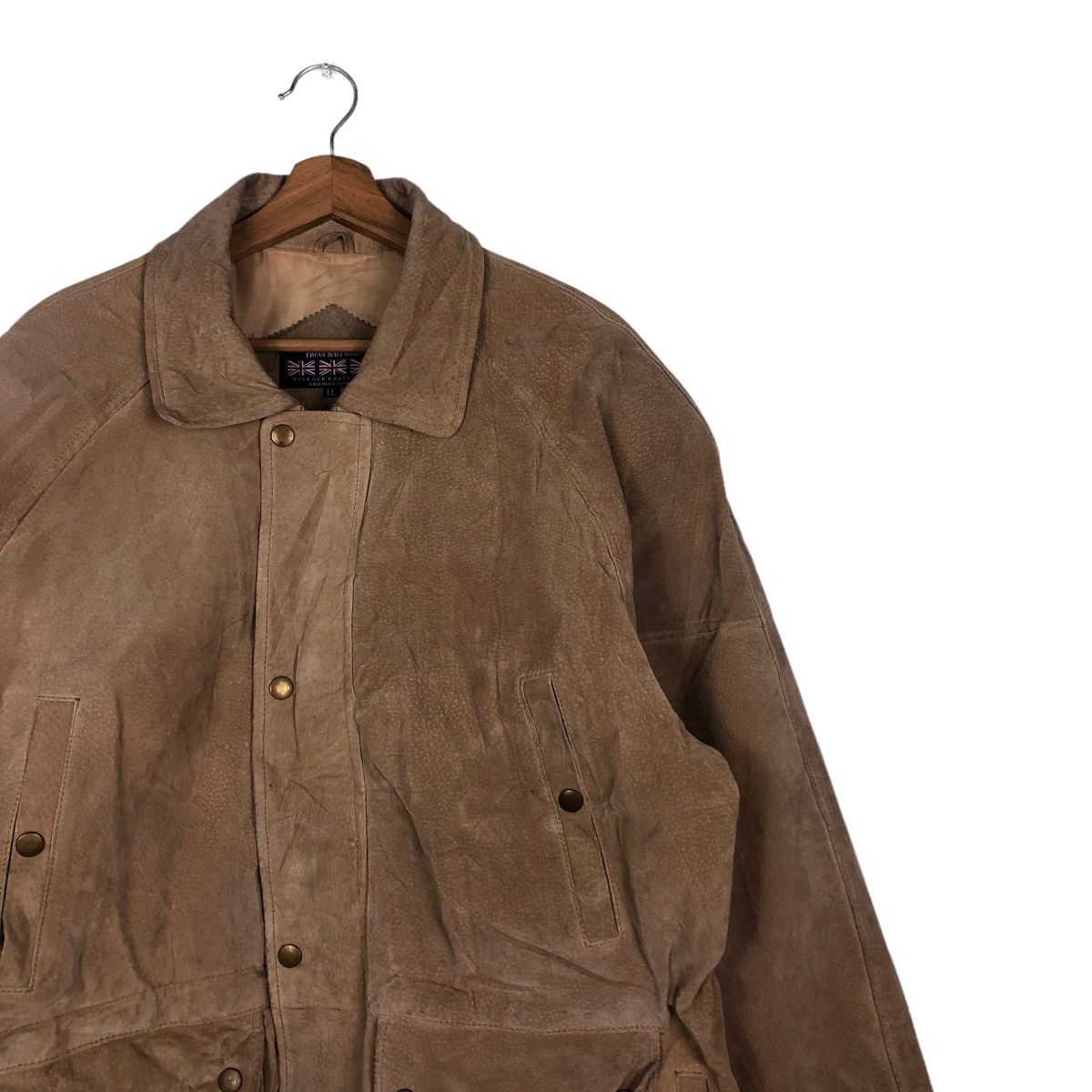 Japanese Brand 🔥Vintage Leather Jacket Biker Fiona Macphail Cargo Pockets Size US L / EU 52-54 / 3 - 6 Thumbnail