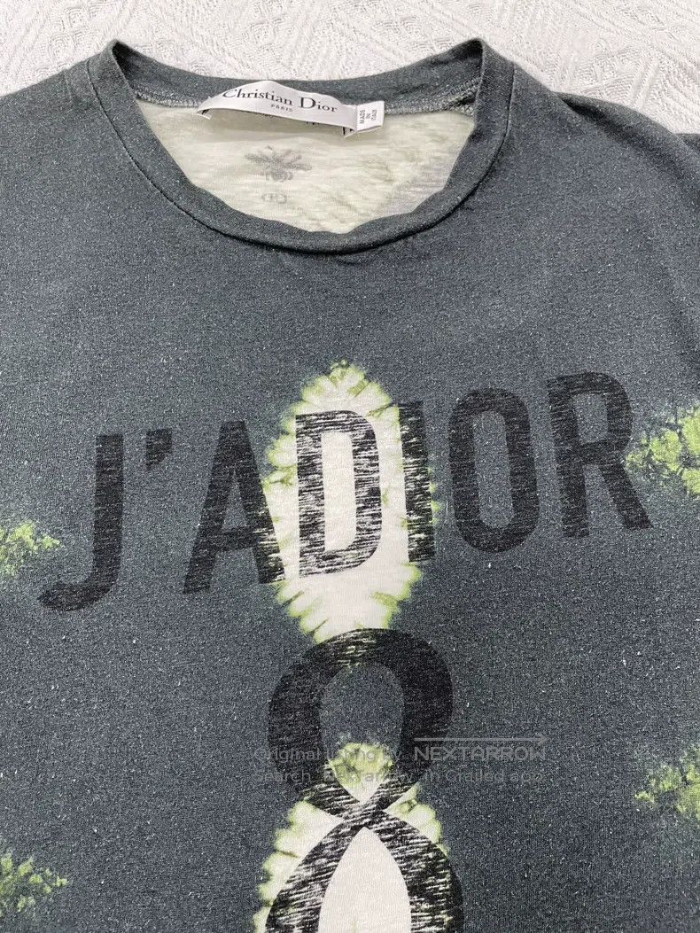 Dior Dior Dark green ink tie-dye printed short sleeves Size S / US 4 / IT 40 - 2 Thumbnail