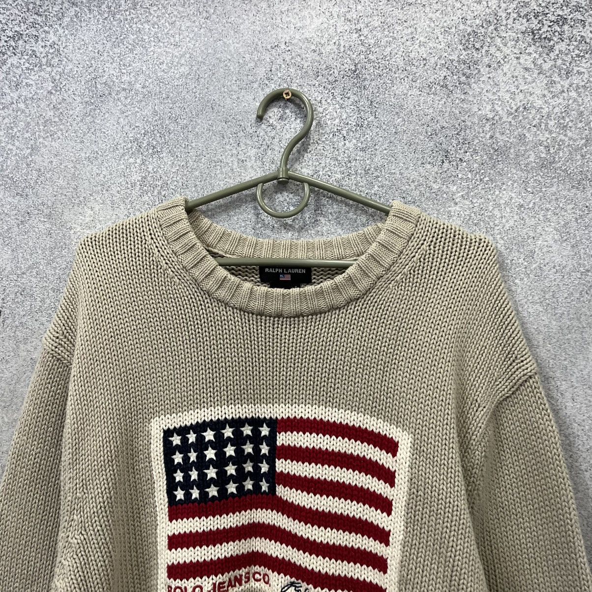 Polo Ralph Lauren vintage usa flag sweatshirt polo ralph lauren style y2k 90s Size US L / EU 52-54 / 3 - 4 Thumbnail