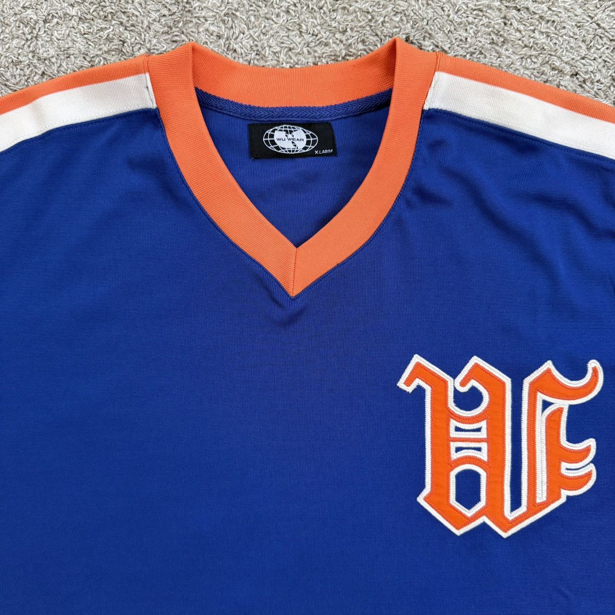 Wu-Tang Clan 🔴Wu-Wear Baseball Jersey Size XL Wu-Tang Blue Orange Rza Size US XL / EU 56 / 4 - 2 Thumbnail
