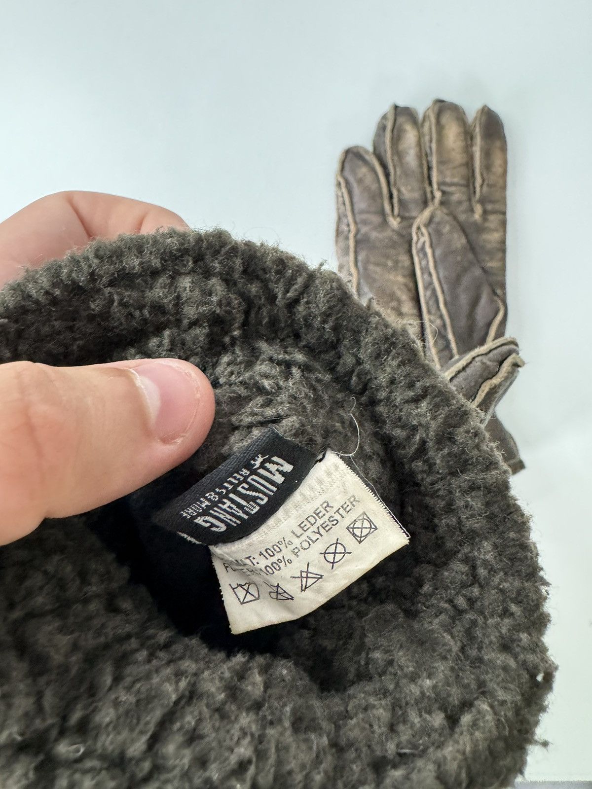 Mustang × Vintage Mustang vintage gloves Size ONE SIZE - 4 Thumbnail