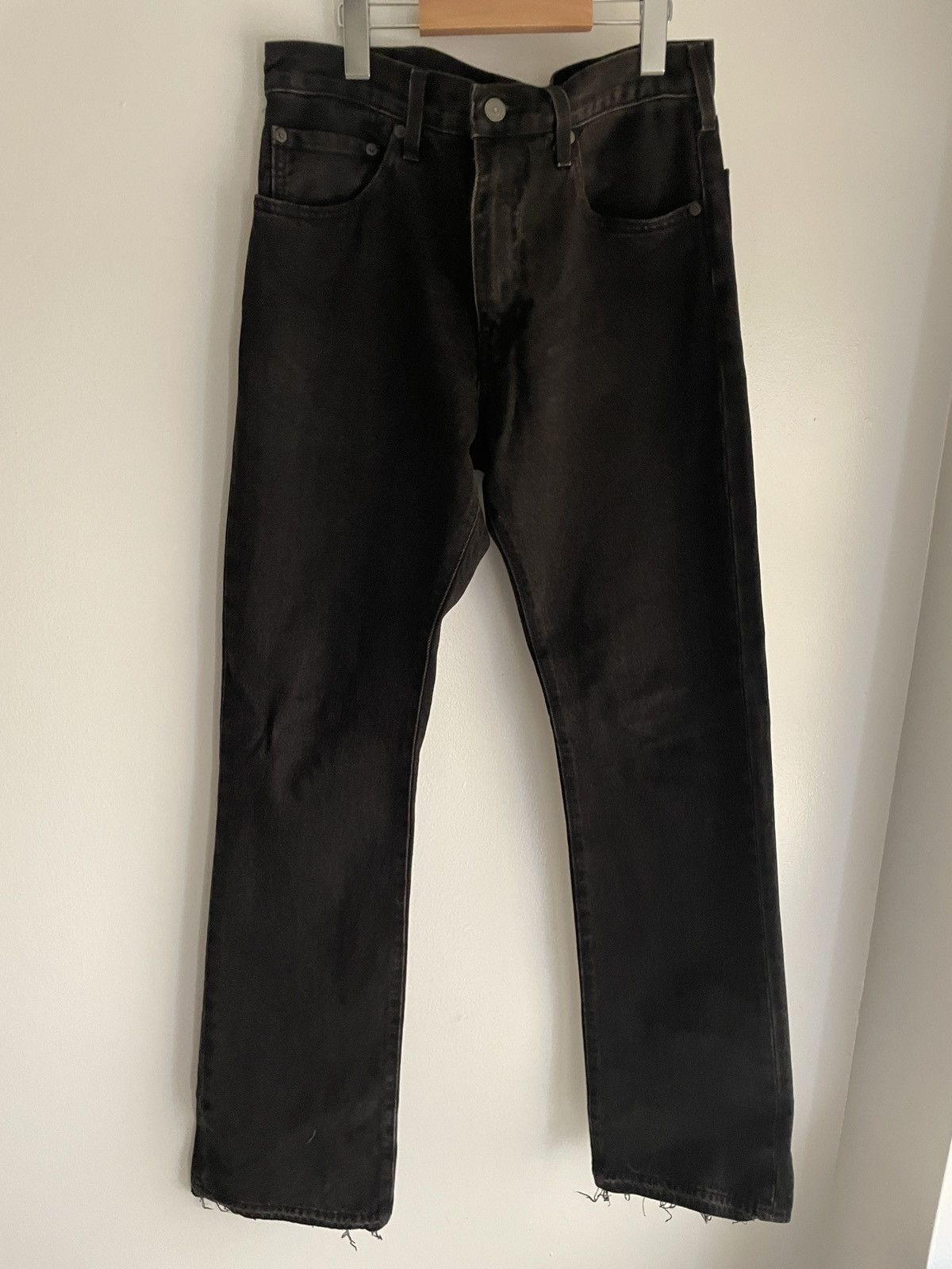 Levi's Levi 517 Black Slim Mid Rise Flared Denim Size US 31 - 1 Thumbnail