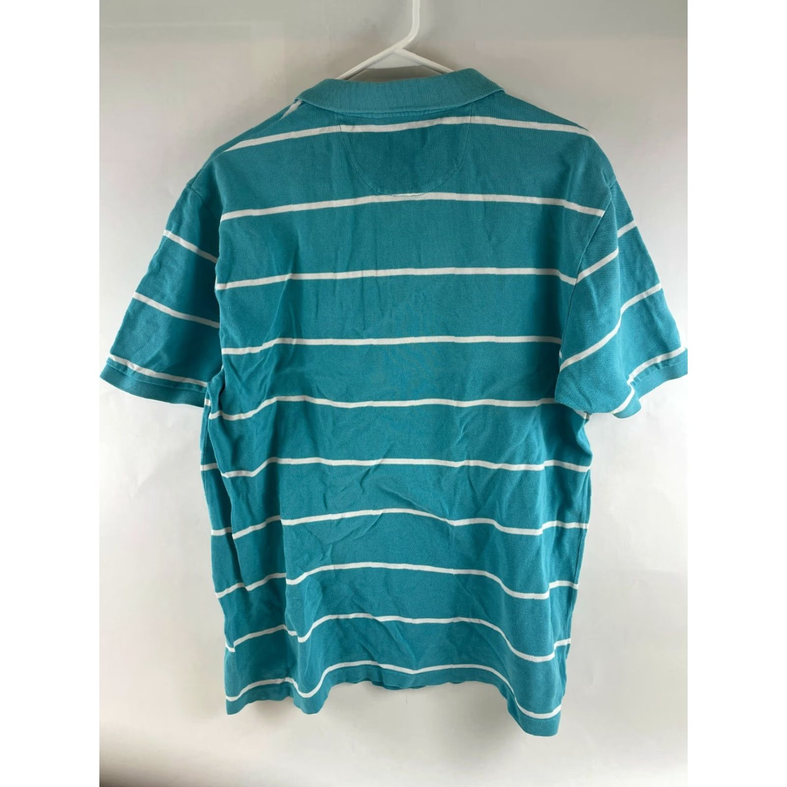 Chaps Chaps Polo Shirt Men's XL Blue White Stripe Logo 1/4 Button Up Short Sleeve Polo Shirt Mens XL Blue White Stripe Logo 1/4 Button Up Short Sleeve Size US XL / EU 56 / 4 - 2 Thumbnail