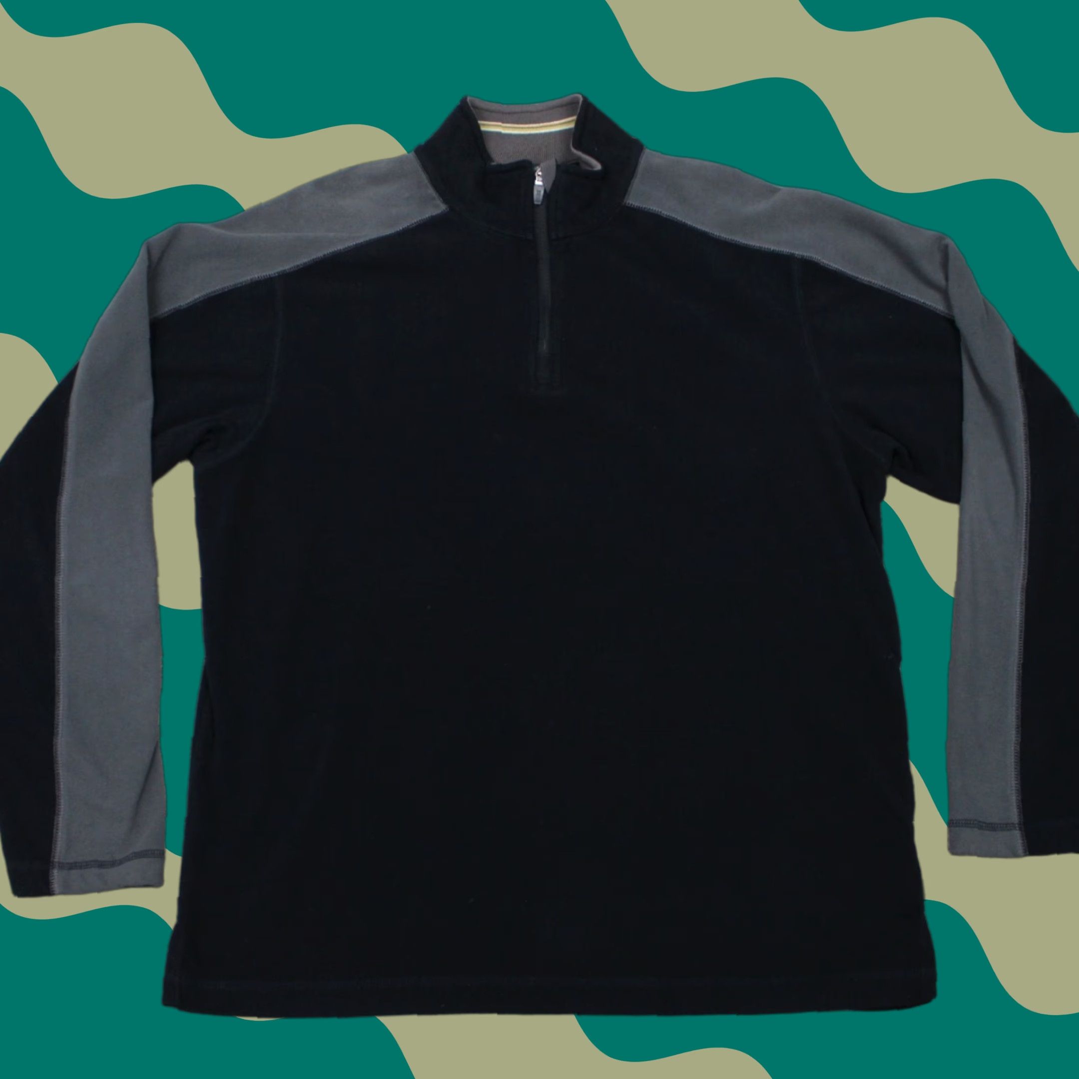 Vintage REI Sweatshirt Fleece Pullover 1/4 Zip Black Mens Small L/S Polyester Mock Neck Vintage No Size US S / EU 44-46 / 1 - 1 Thumbnail