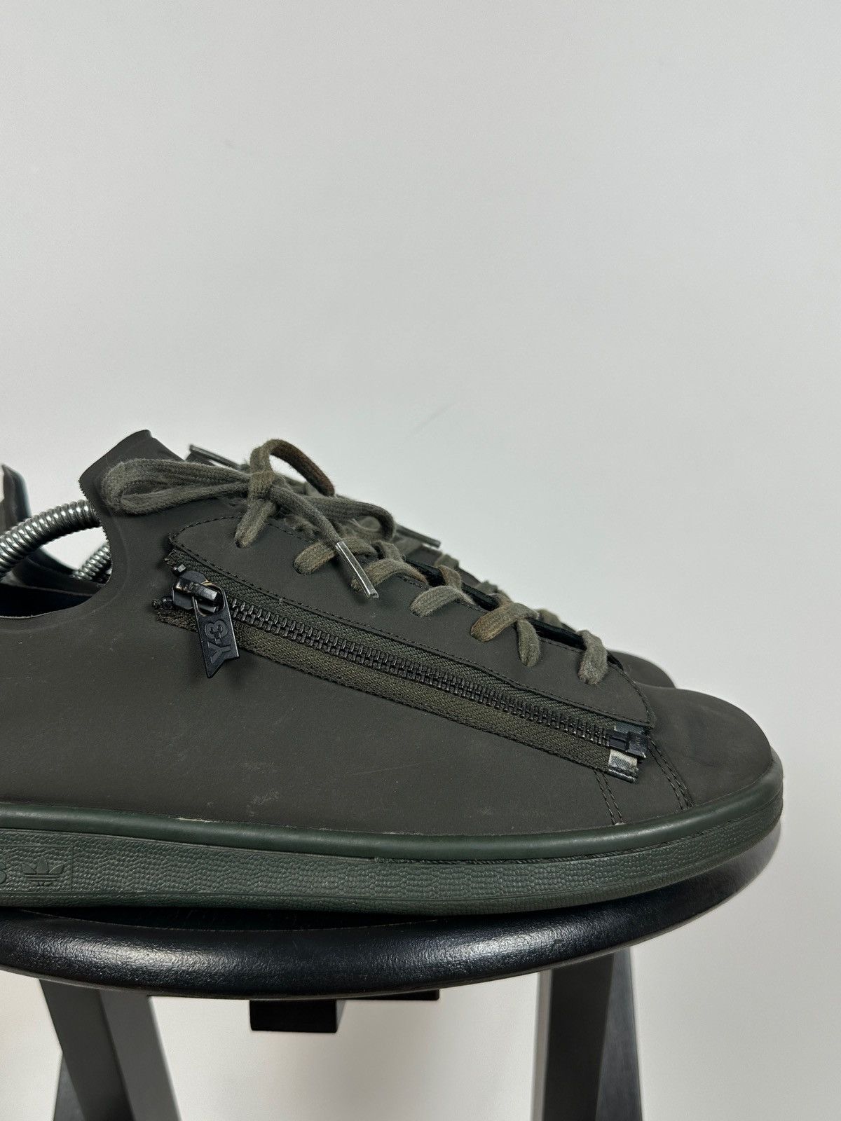 Adidas Adidas Y-3 Stan Smith Zip Khaki Low Top Sneakers Size US 8.5 / EU 41-42 - 18 Thumbnail