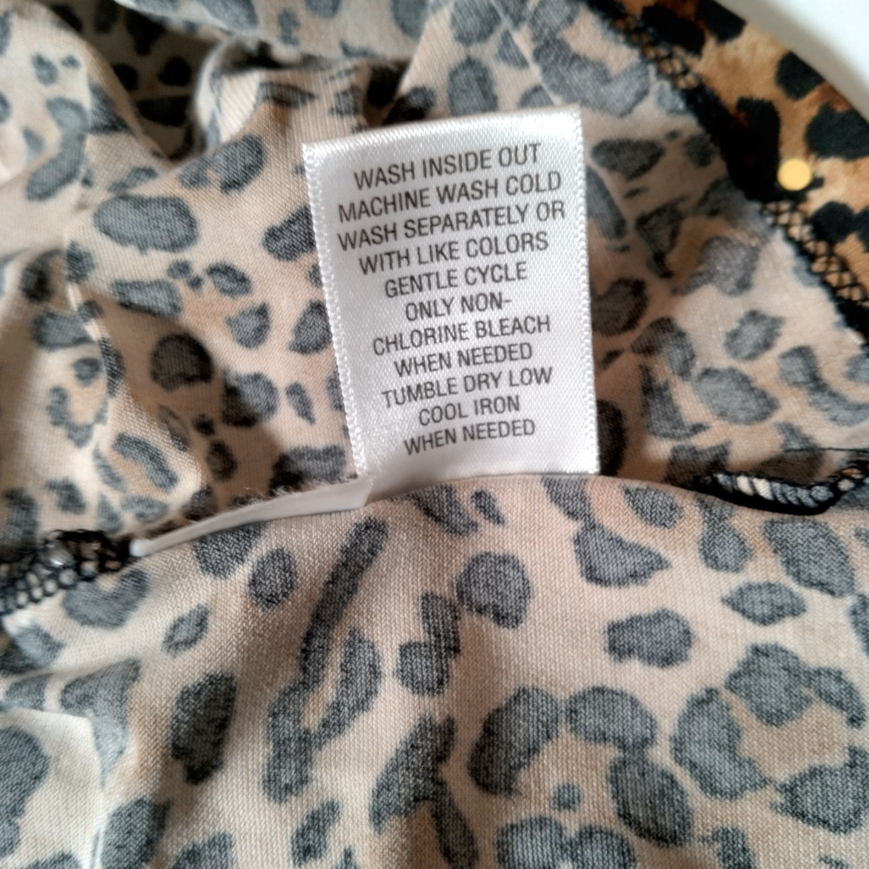 Laura Ashley Laura Ashley Shirt Women XL Sleeveless Brown Cat Cheetah Leopart Print Sequins Size XL / US 12-14 / IT 48-50 - 5 Thumbnail