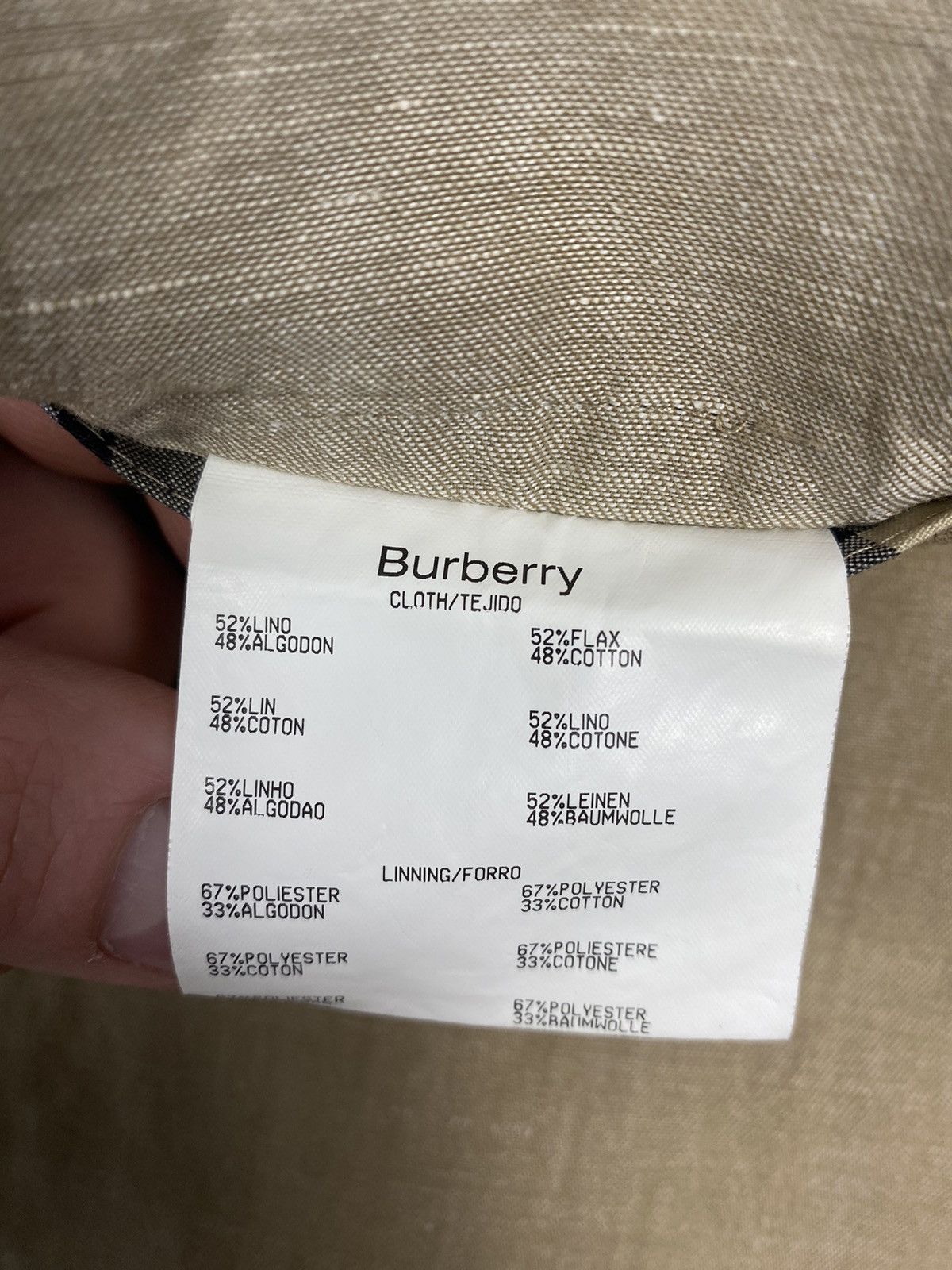 Burberry × Vintage Vintage 90s Burberry Nova Check Pants Size 38" / US 16 / IT 52 - 11 Thumbnail
