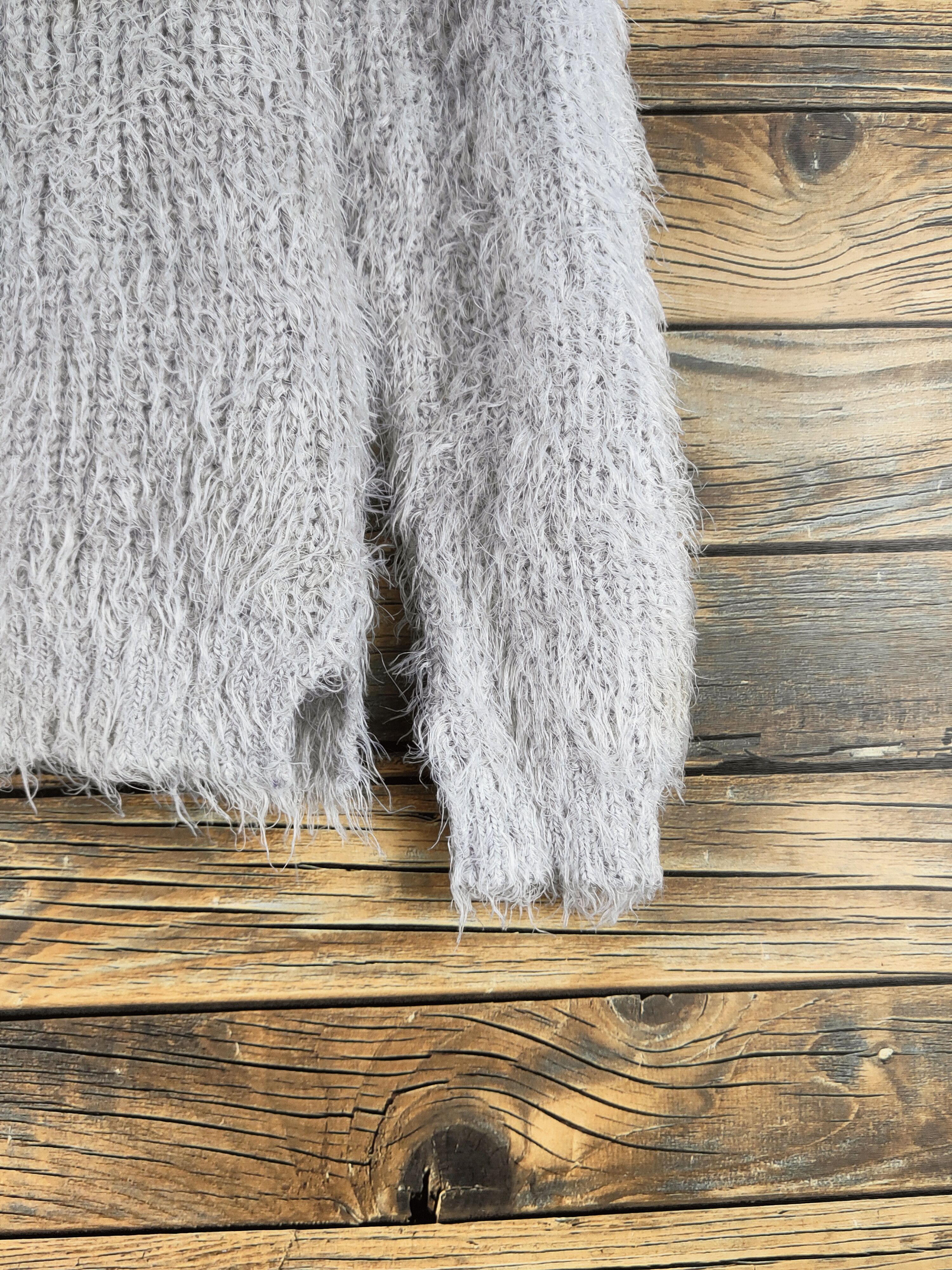 Japanese Brand DL Japanese Brand Gray Fur Mohair Knitwear #46-468 Size XS / US 0-2 / IT 36-38 - 7 Thumbnail