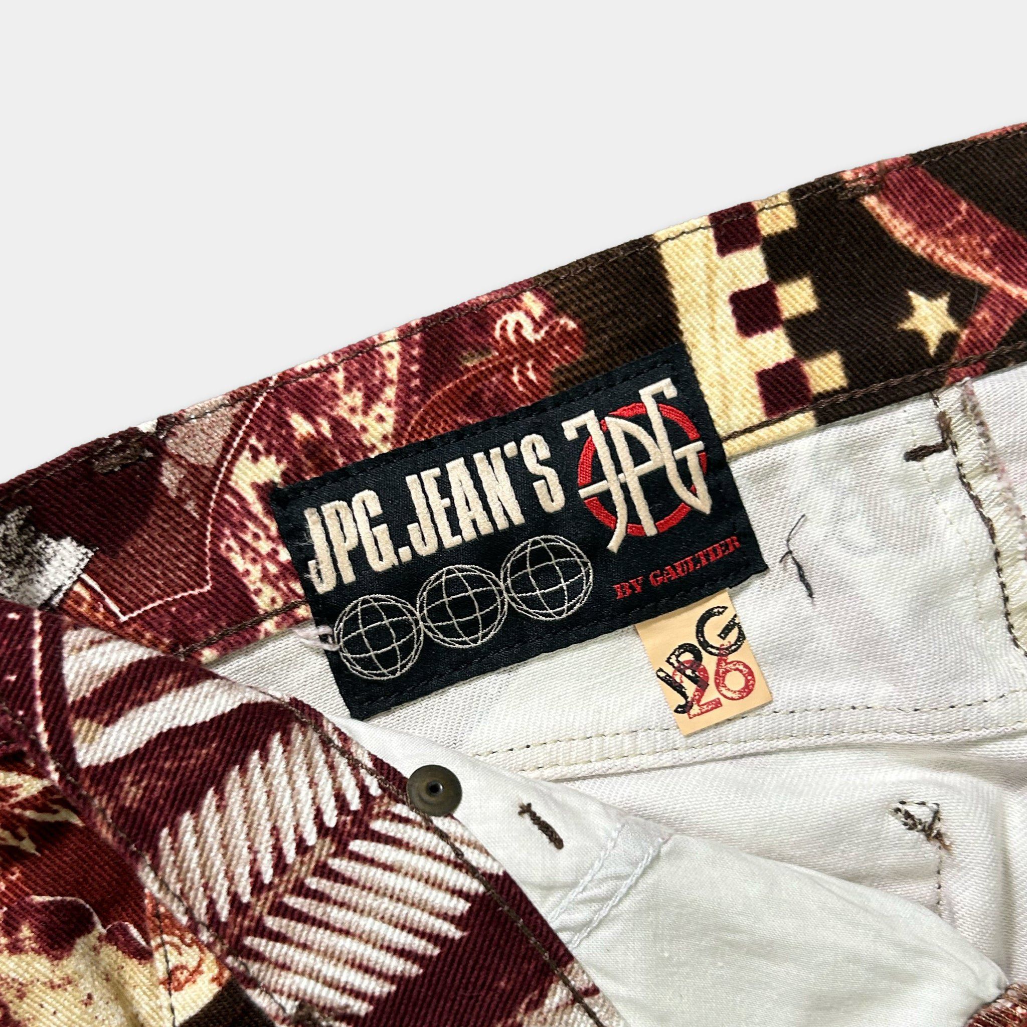 Jean Paul Gaultier Jean Paul Gaultier 2003 Native American Print Denim Size 25" / US 0 / IT 36 - 4 Thumbnail