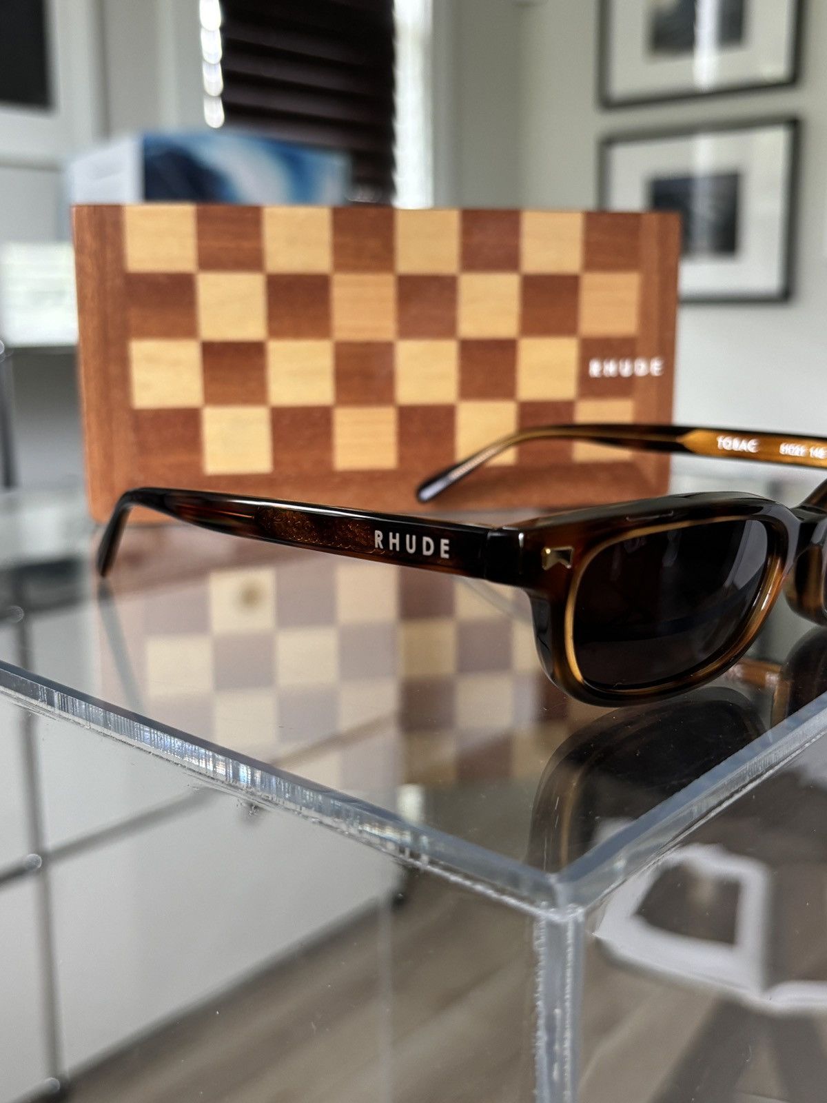 Rhude RHUDE | TORTOISE STEVE SUNGLASSES Size ONE SIZE - 3 Thumbnail