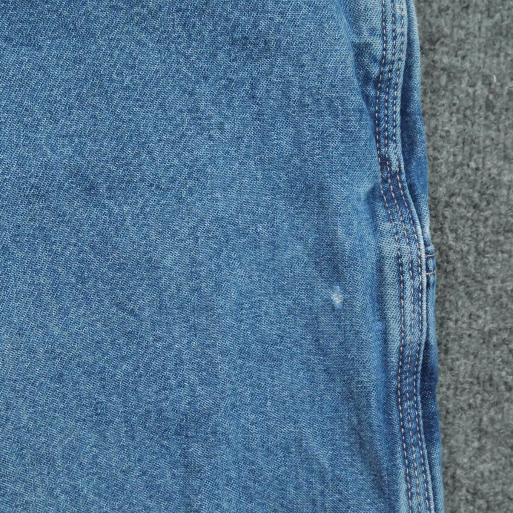Carhartt VINTAGE Carhartt Jeans Mens 42x30 Blue Pants Workwear Flame Resistant Distress FRB13 DNM Size US 40 / EU 56 - 5 Thumbnail