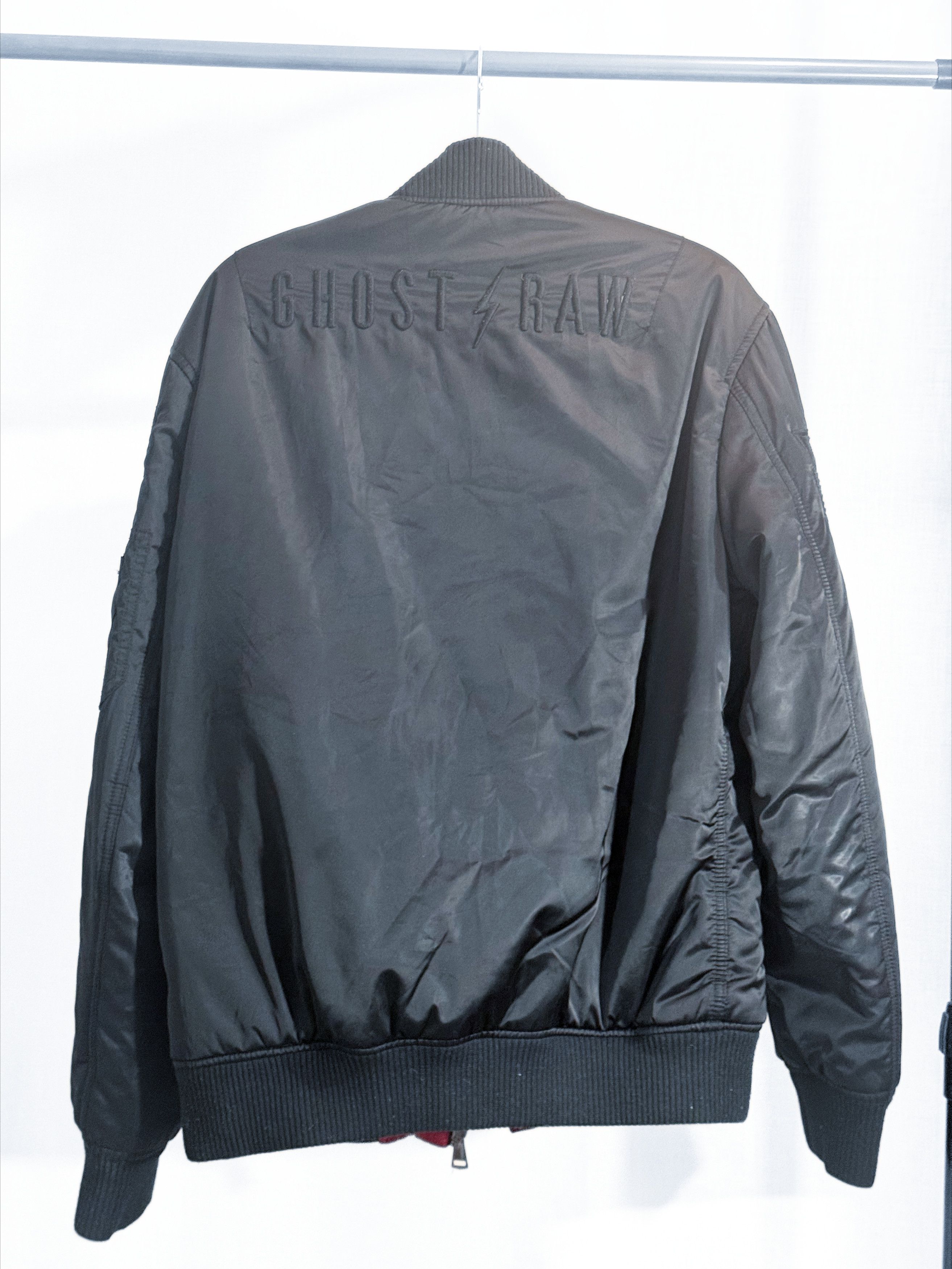 Jo Ghost Ghost Raw All-Over Embroidered Bomber Jacket Black Size M Size US M / EU 48-50 / 2 - 5 Thumbnail