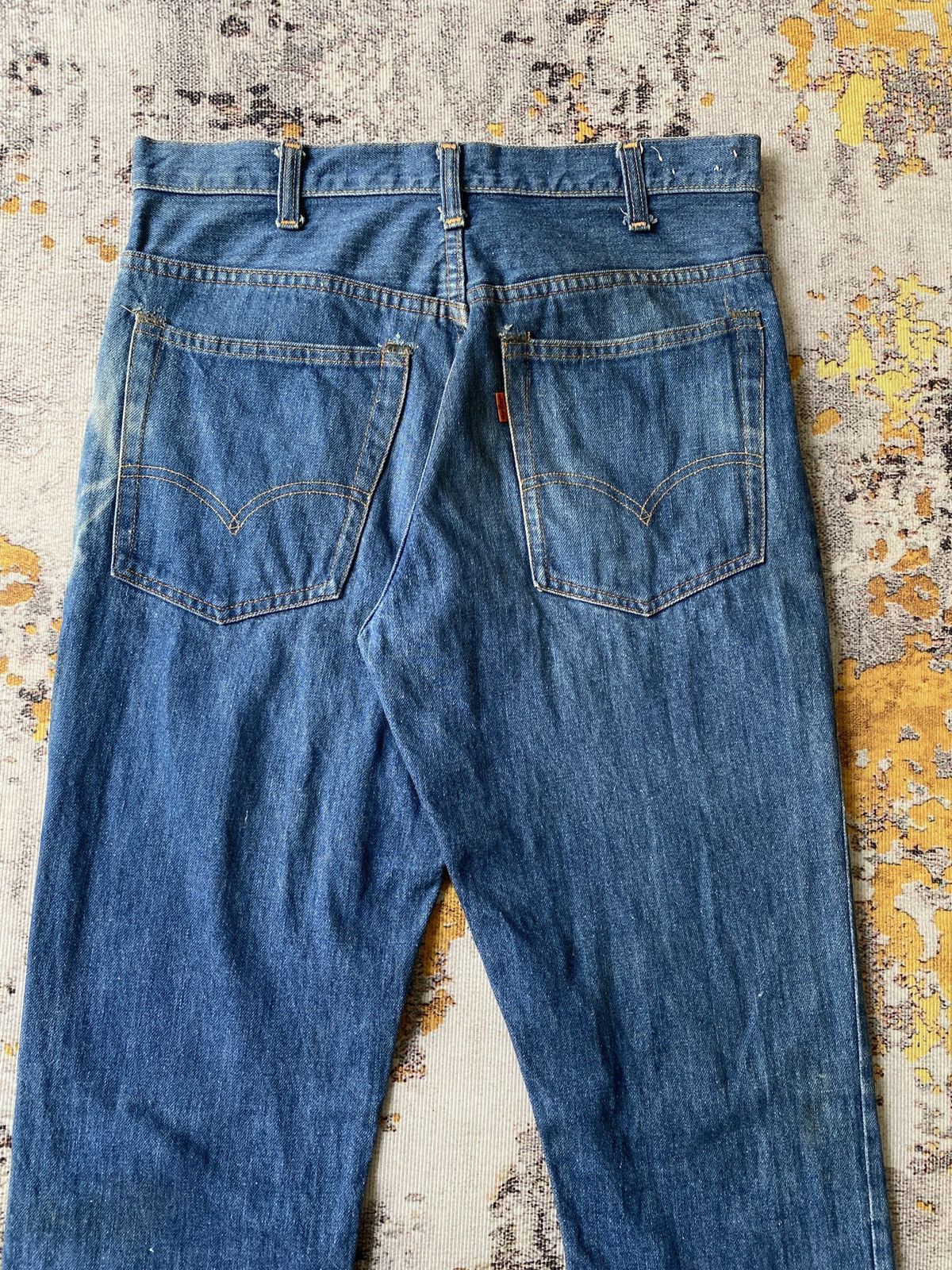 Vintage RARE !!! Vintage 70s Levi’s 646 Orange Tab Flare Denim Size US 30 / EU 46 - 9 Thumbnail