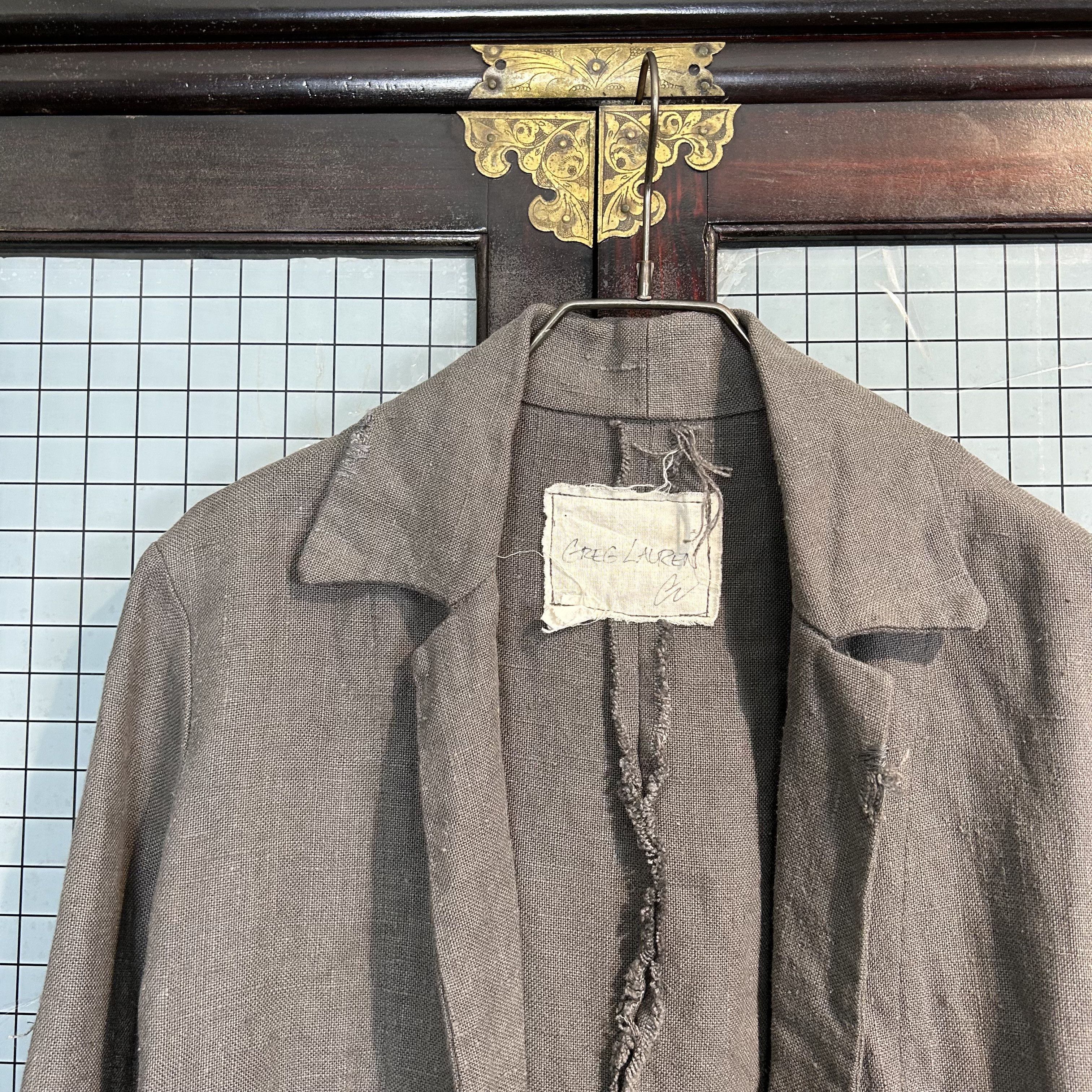 greg lauren linen jacket