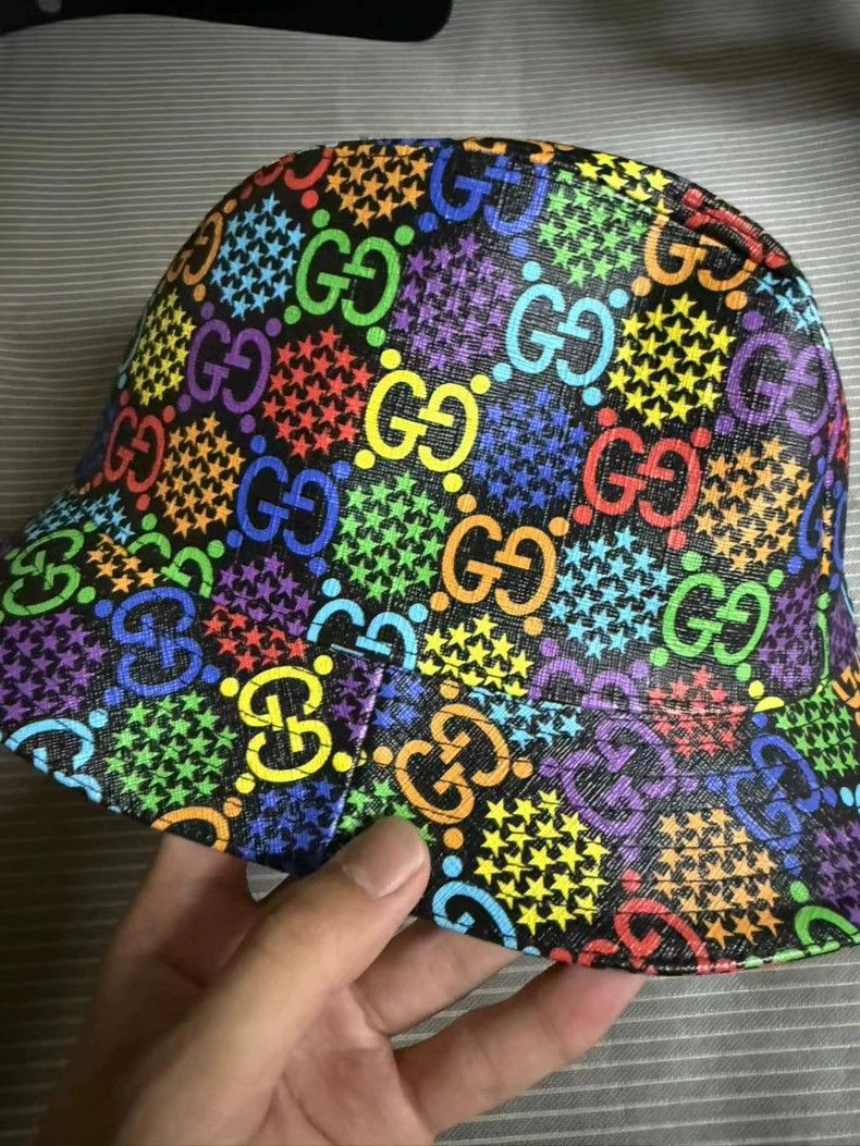 Gucci Gucci SizeL Fisherman's Hat Magic Jump Candy Series Sunshad Size ONE SIZE - 1 Thumbnail